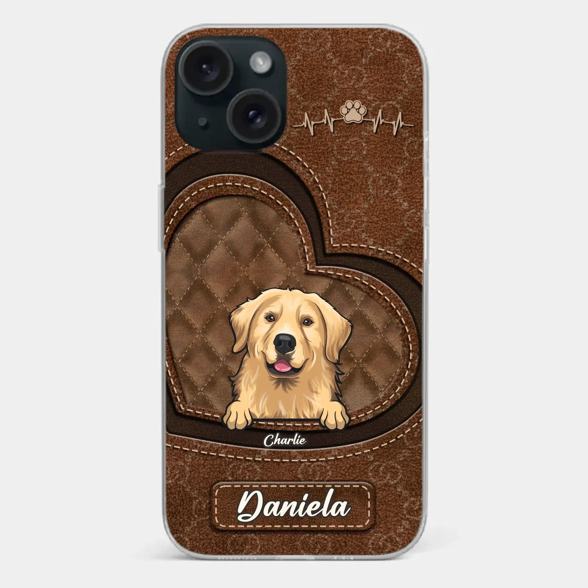 Love Grows With Every Paw Print - Dog & Cat Personalized Custom Clear Phone Case - Gift For Pet Owners, Pet Lovers
