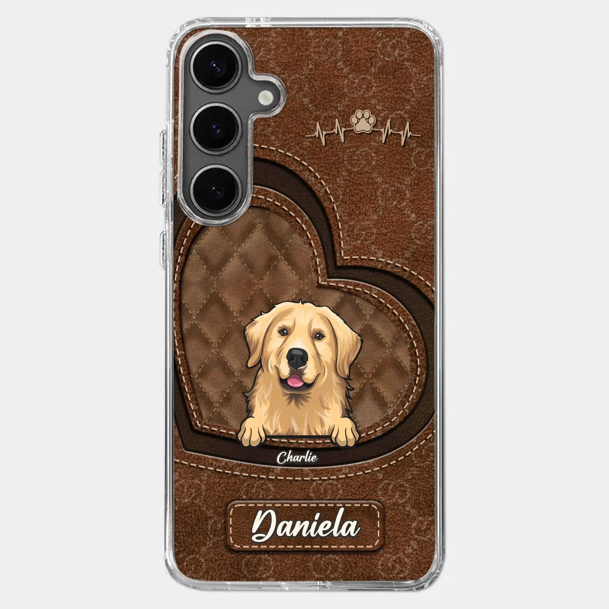 Love Grows With Every Paw Print - Dog & Cat Personalized Custom Clear Phone Case - Gift For Pet Owners, Pet Lovers