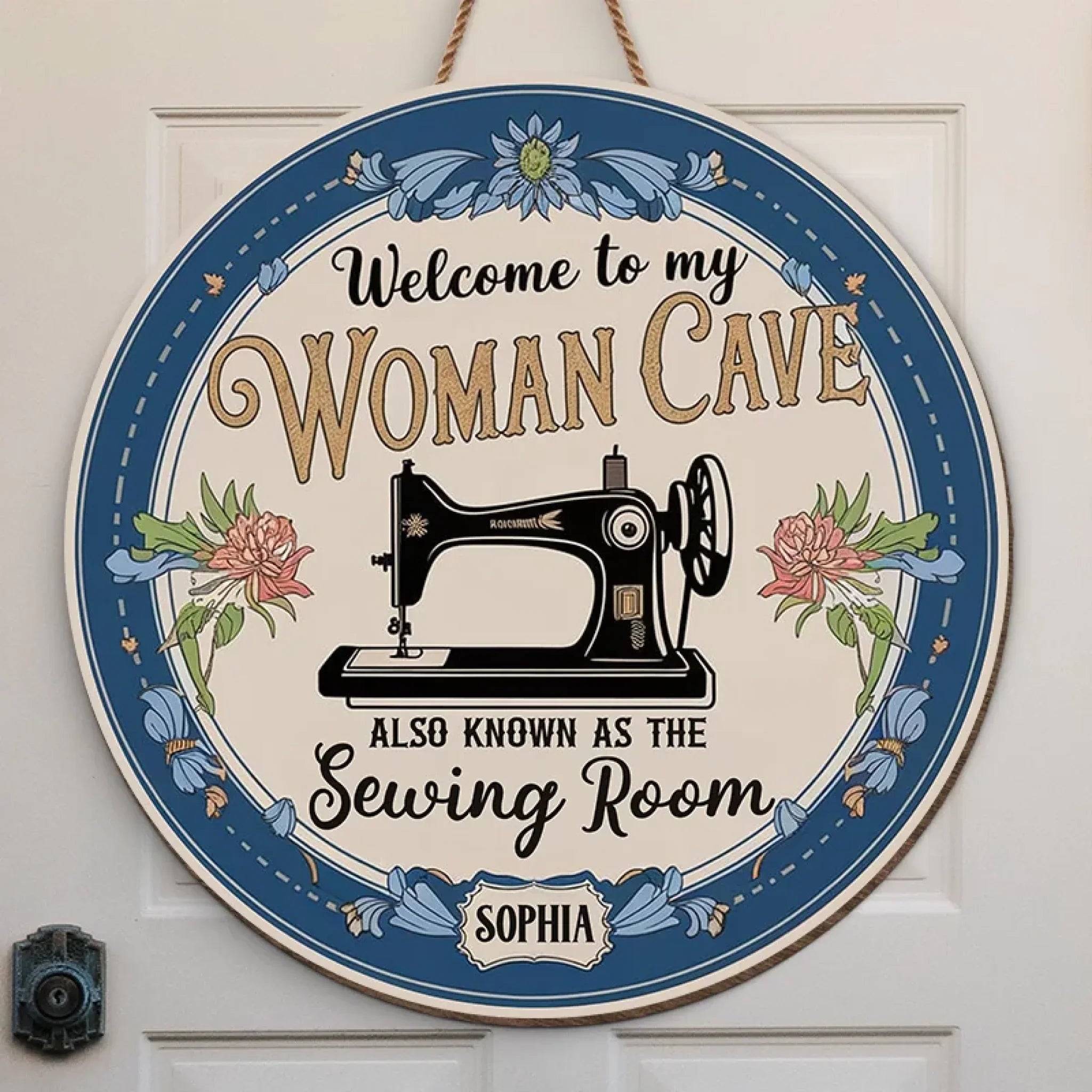 Enter With Love, Leave With Stitches - Family Personalized Custom Shaped Home Decor Wood Sign - House Warming Gift For Yourself, Best Friends, Siblings, Family Members