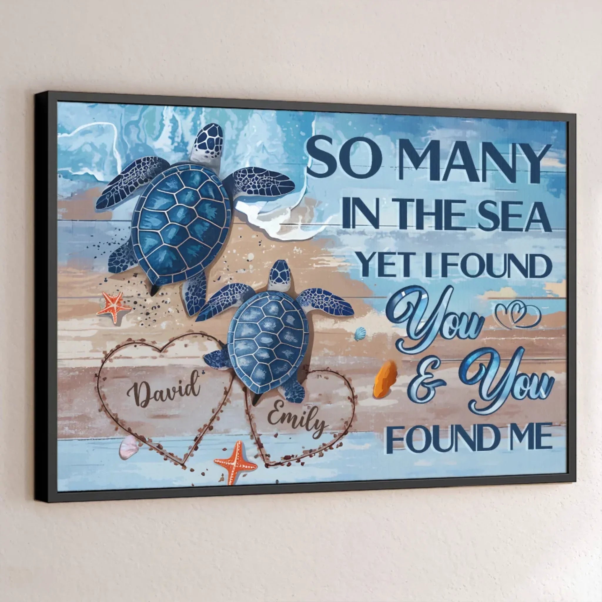 My Heart Is Yours, Entirely And Unconditionally - Couple Personalized Custom Horizontal Poster - Gift For Husband Wife, Anniversary
