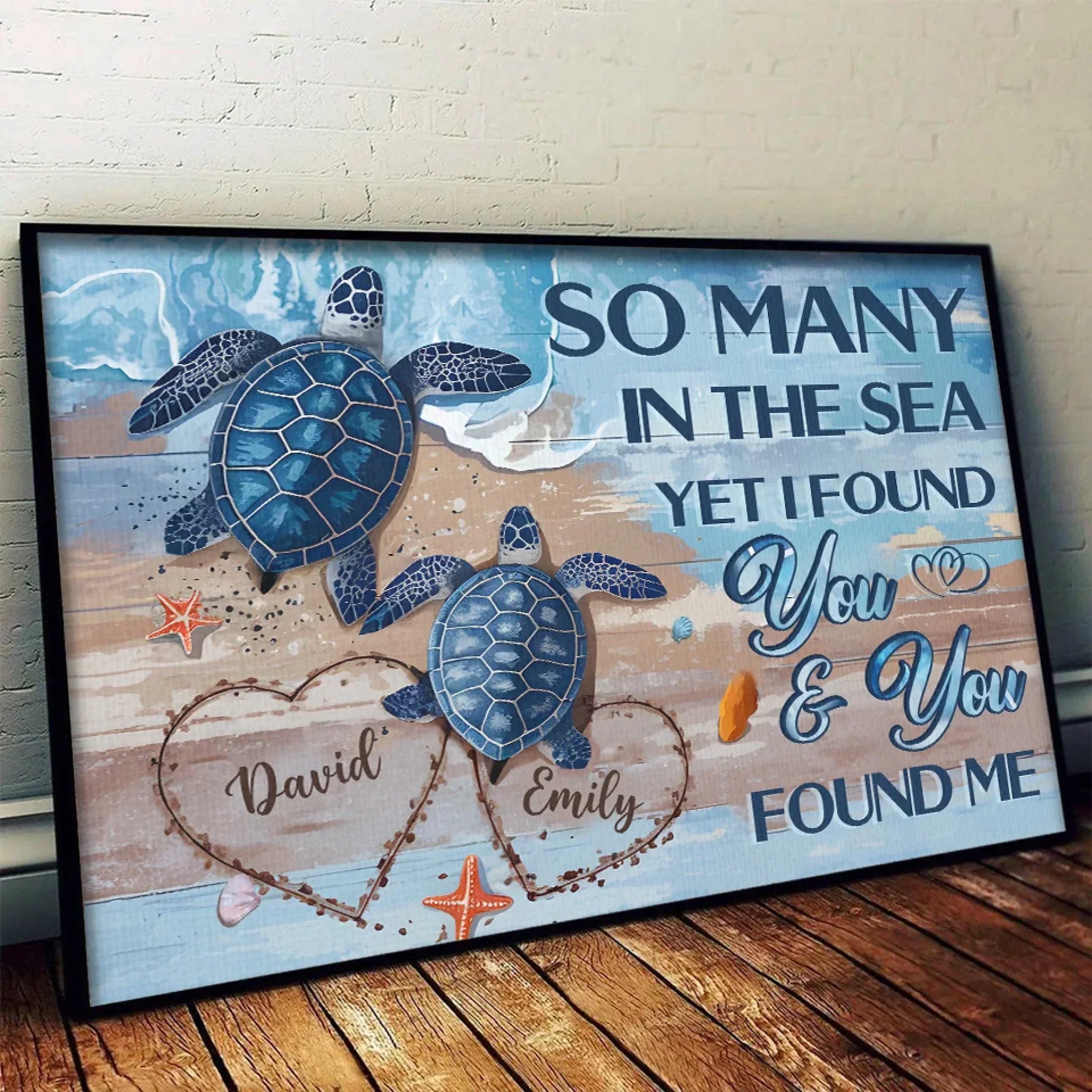 My Heart Is Yours, Entirely And Unconditionally - Couple Personalized Custom Horizontal Poster - Gift For Husband Wife, Anniversary