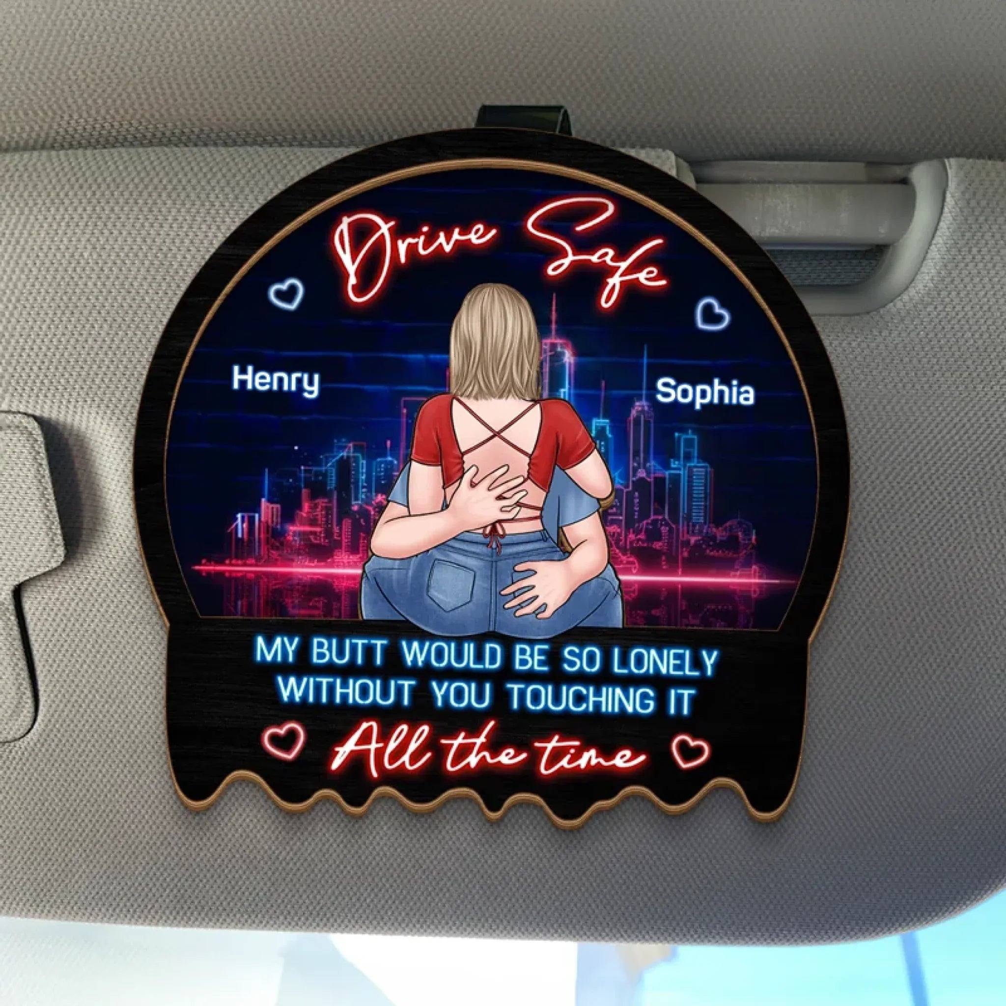 You Are The Song My Heart Sings - Couple Personalized Custom Car Visor Clip - Gift For Husband Wife, Anniversary