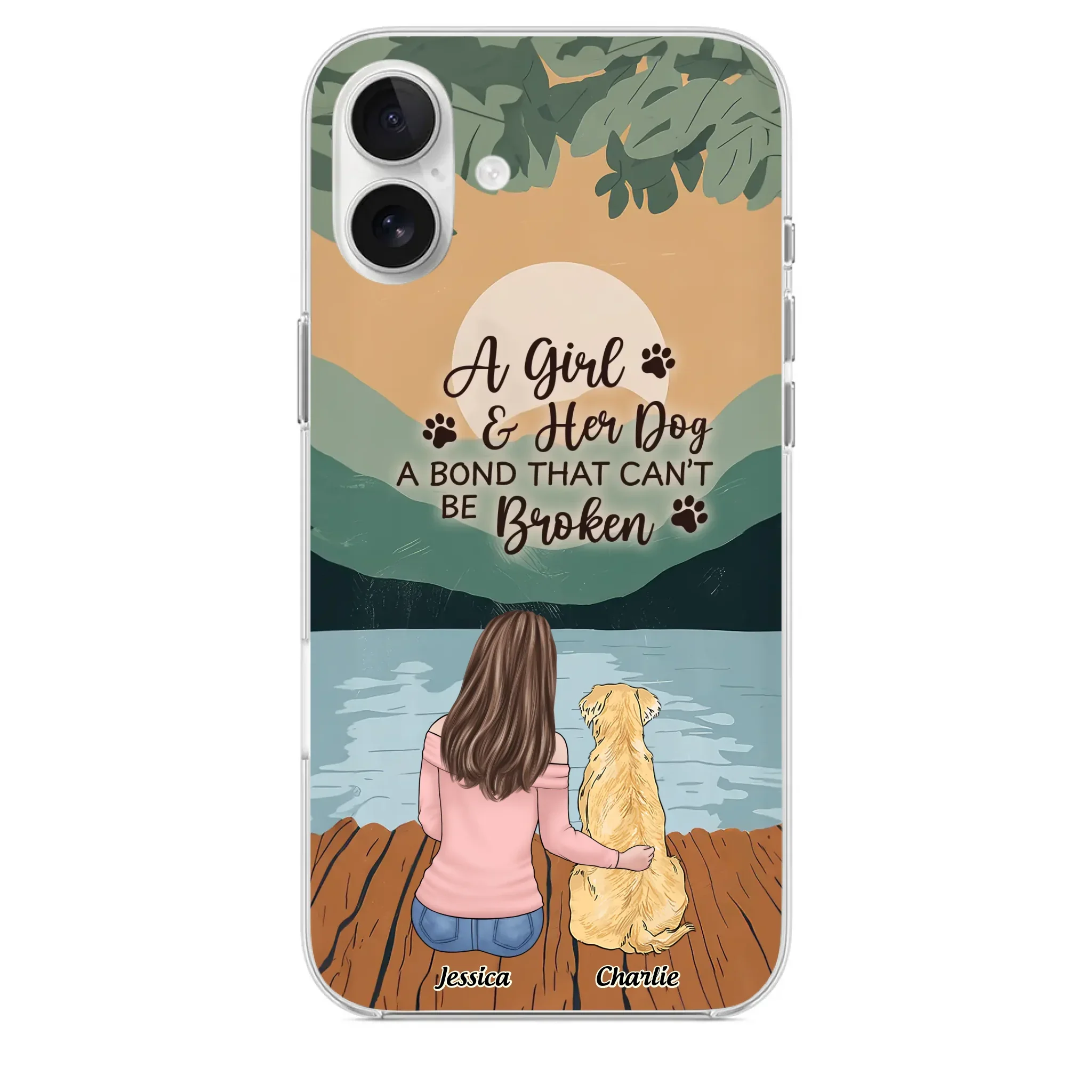 A Heart Full Of Paws - Dog Personalized Custom Clear Phone Case - Gift For Pet Owners, Pet Lovers