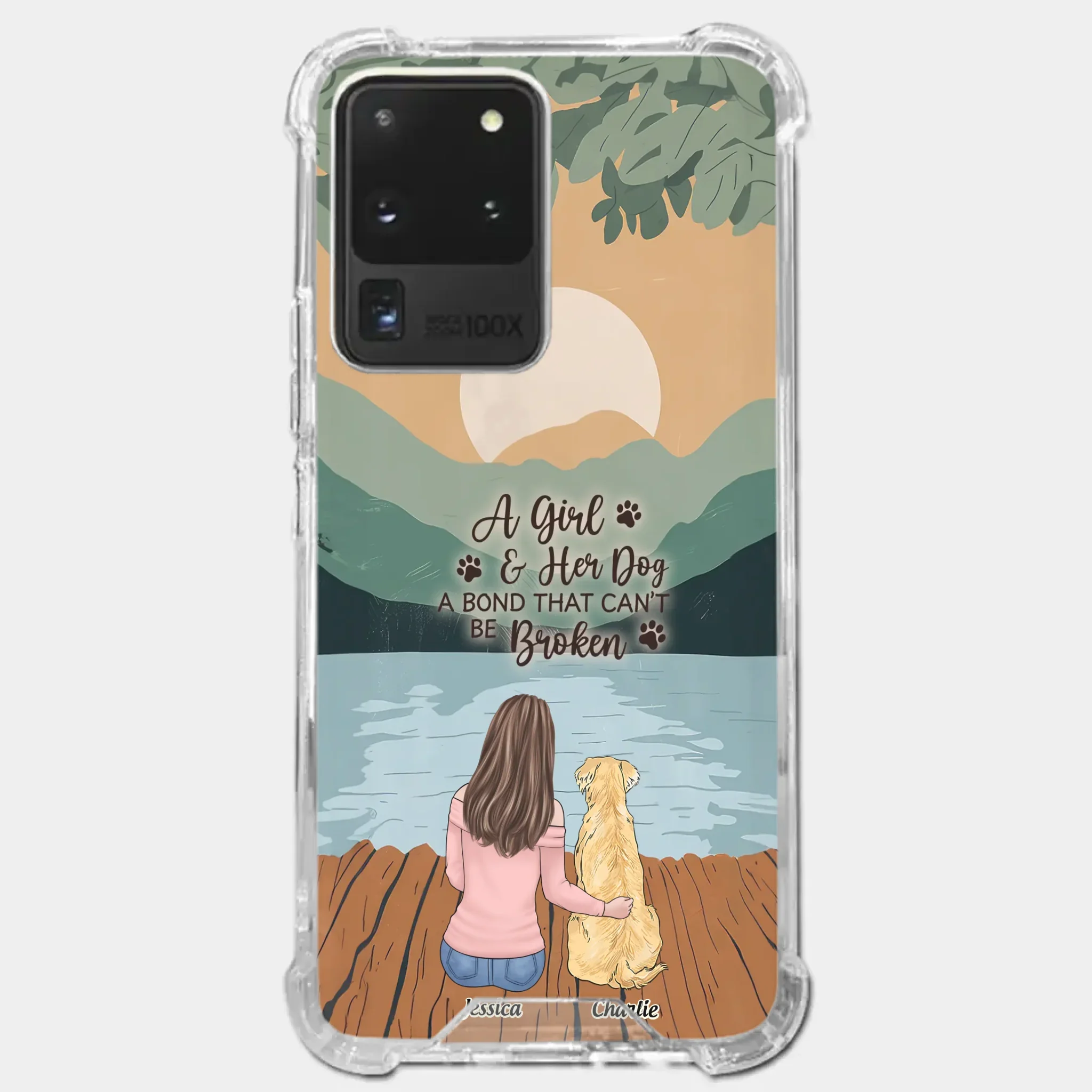 A Heart Full Of Paws - Dog Personalized Custom Clear Phone Case - Gift For Pet Owners, Pet Lovers