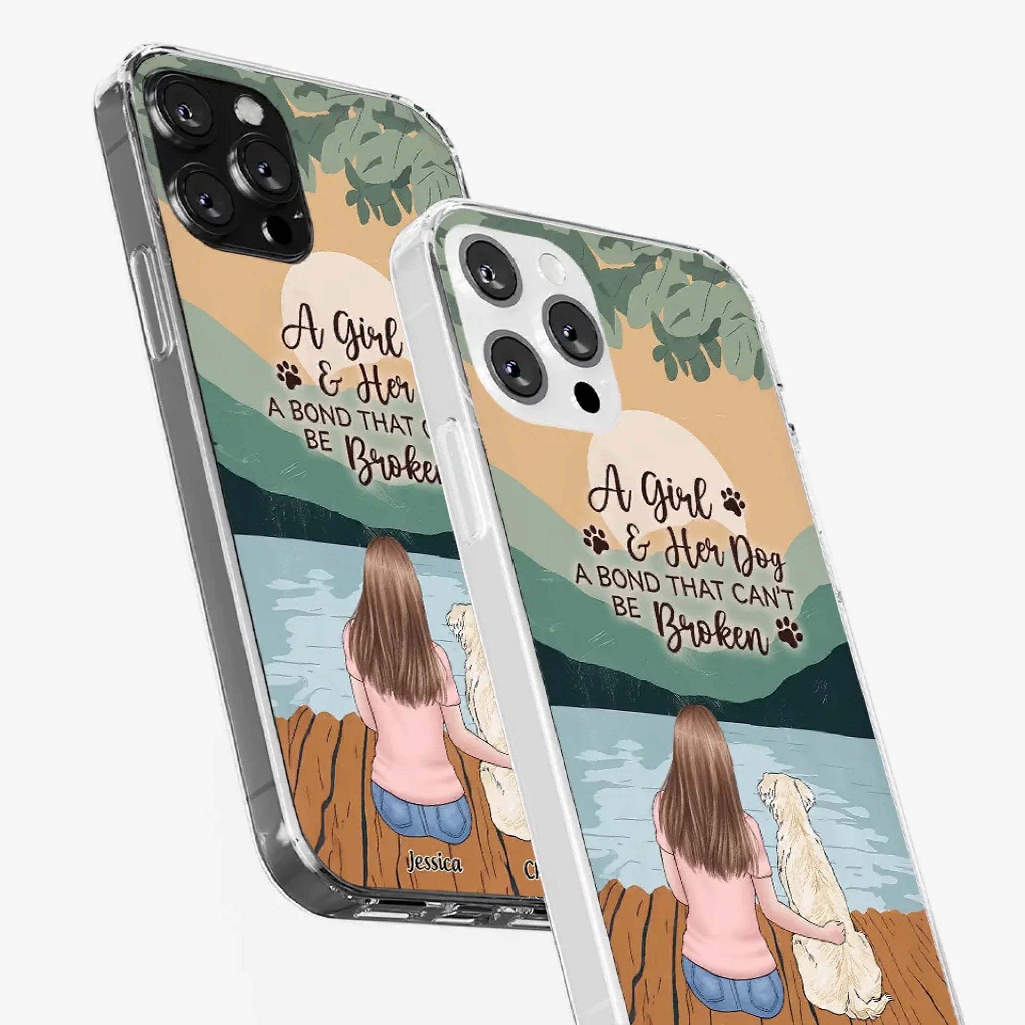 A Heart Full Of Paws - Dog Personalized Custom Clear Phone Case - Gift For Pet Owners, Pet Lovers