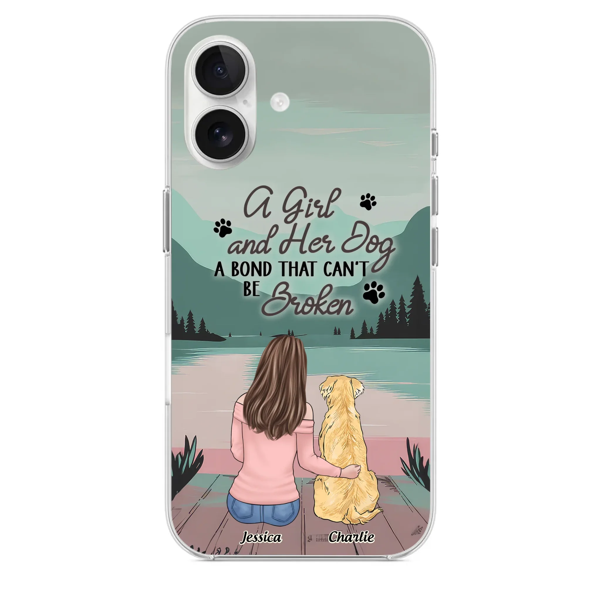 Tails Of Love - Dog Personalized Custom Clear Phone Case - Gift For Pet Owners, Pet Lovers