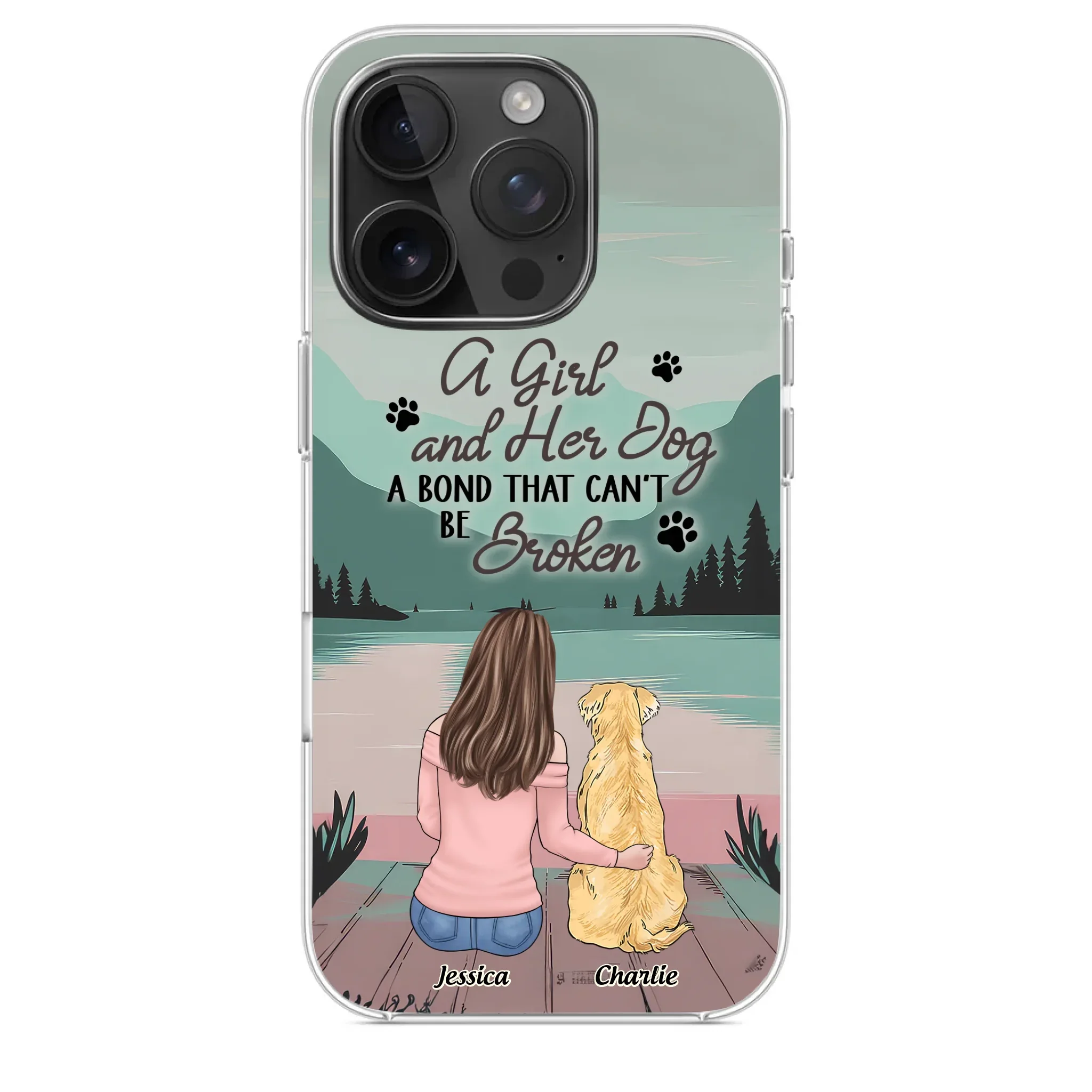 Tails Of Love - Dog Personalized Custom Clear Phone Case - Gift For Pet Owners, Pet Lovers