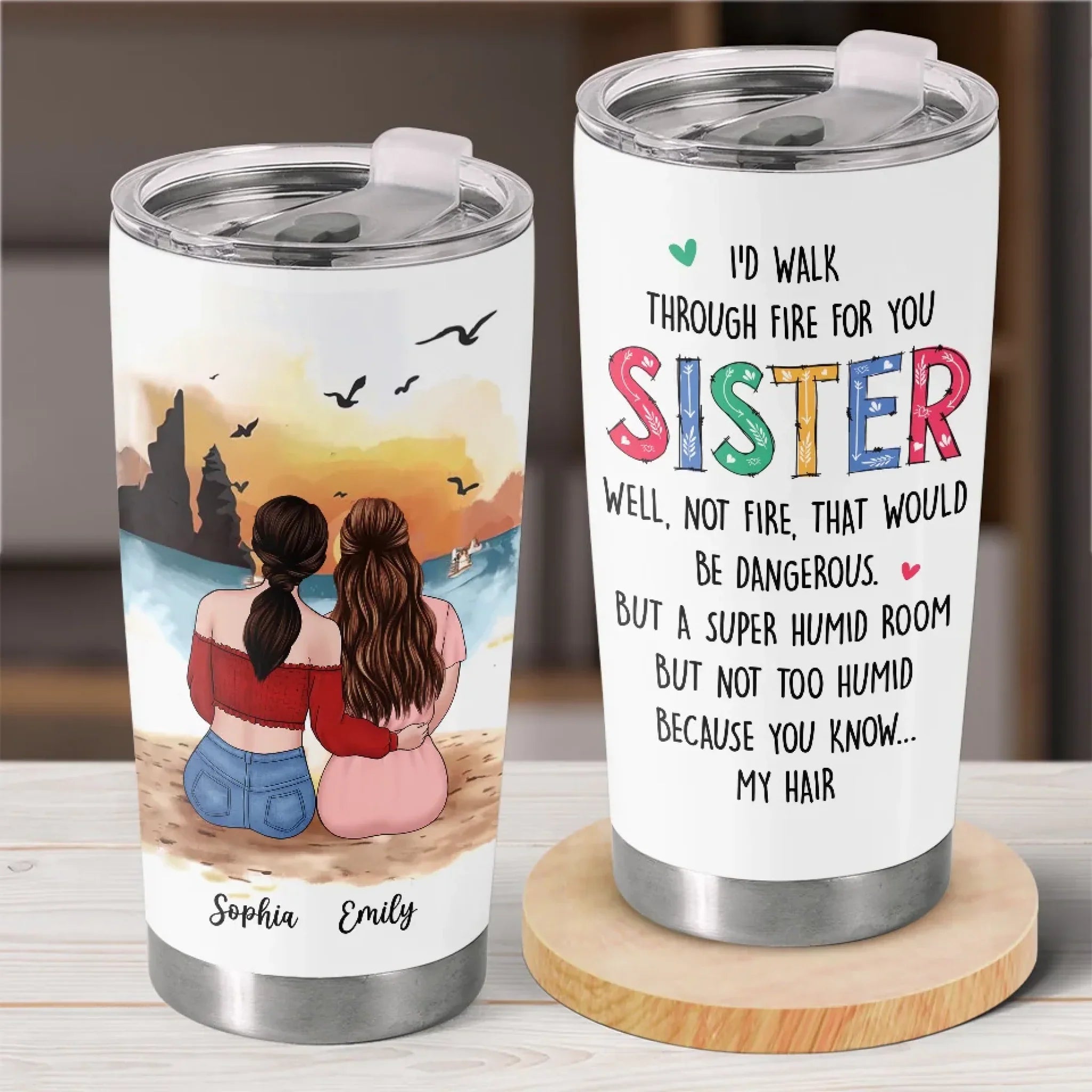 For The Besties Who Make Life Unforgettable - Bestie Personalized Custom Tumbler - Gift For Best Friends, BFF, Sisters