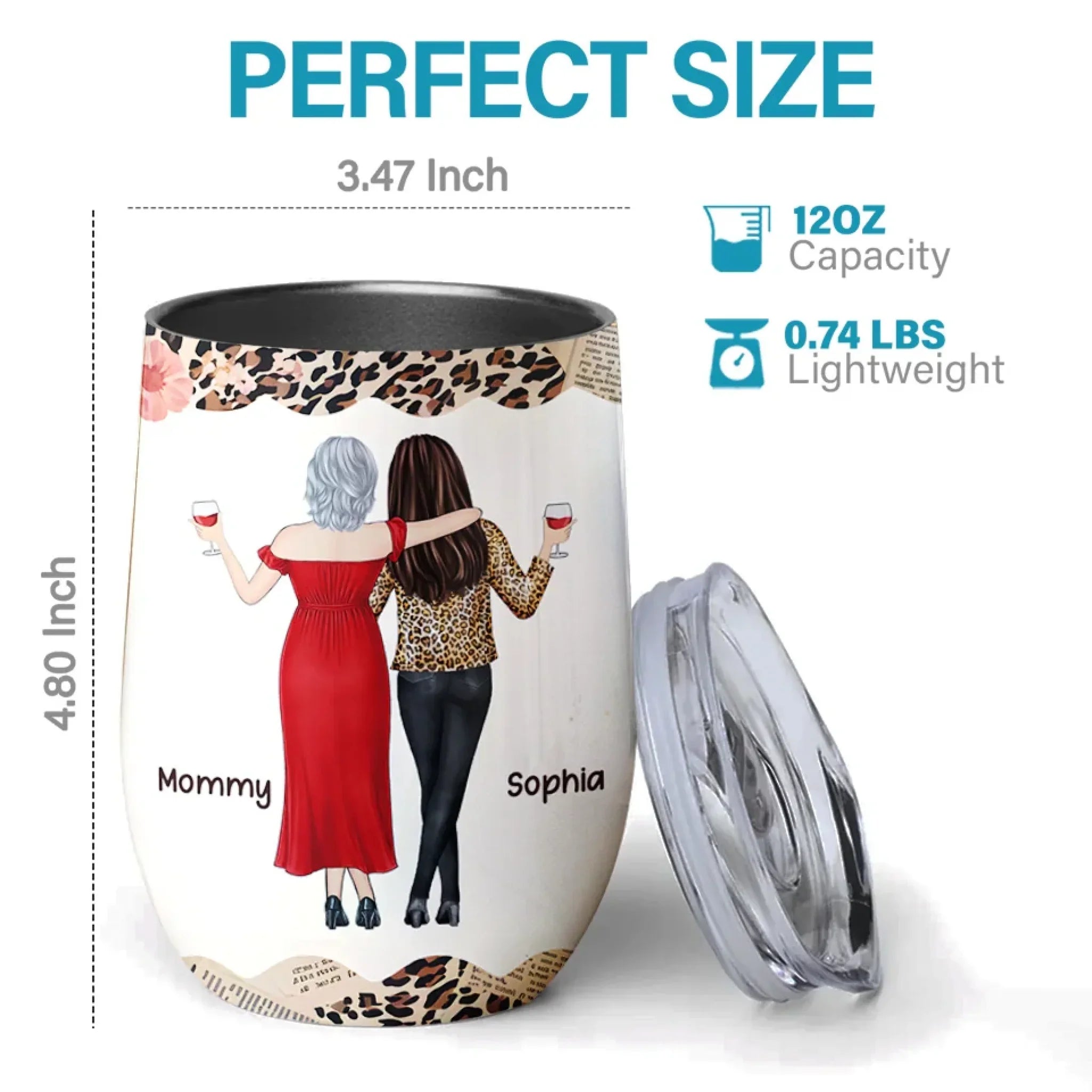 Remember Your Power, Always - Family Personalized Custom Wine Tumbler - Gift For Mom, Daughter