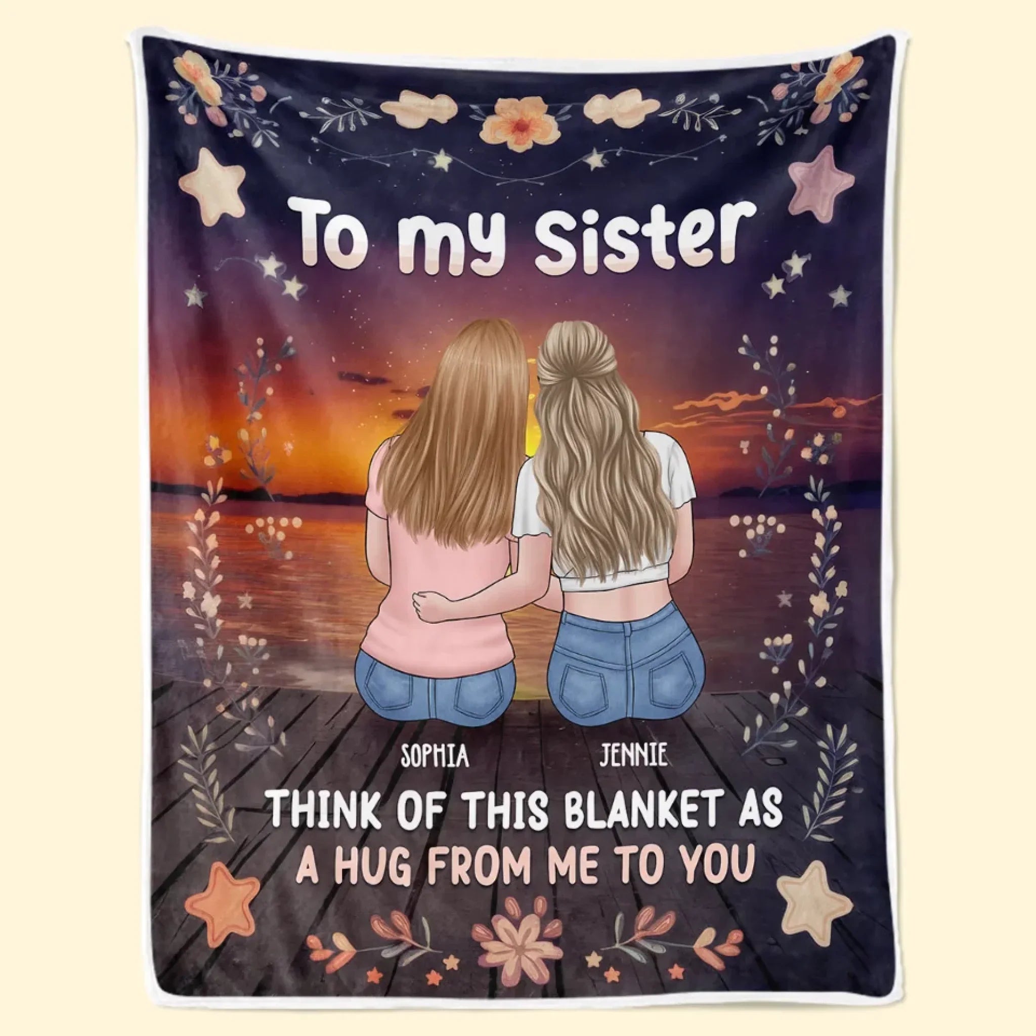 The Best Times Are The Ones Spent With You - Bestie Personalized Custom Blanket - Gift For Best Friends, BFF, Sisters