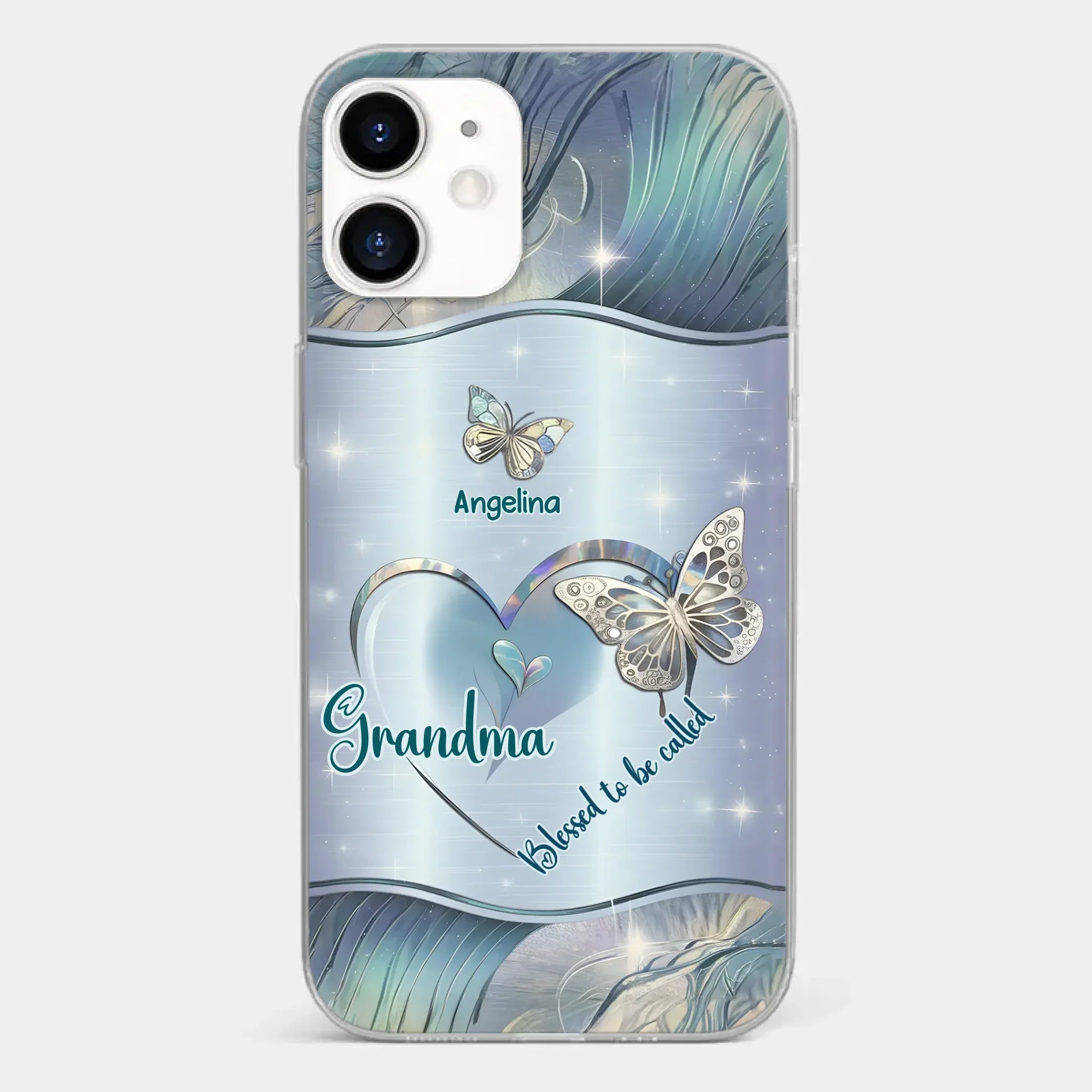 Home Is Where Your Grandma Is - Family Personalized Custom Clear Phone Case - Gift For Mom, Grandma