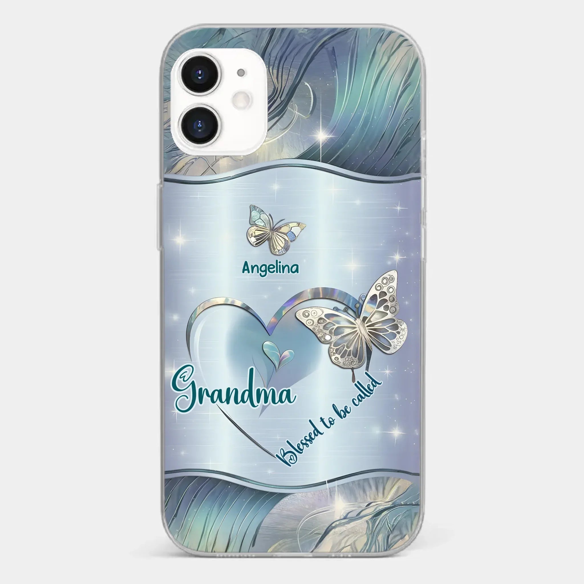 Home Is Where Your Grandma Is - Family Personalized Custom Clear Phone Case - Gift For Mom, Grandma