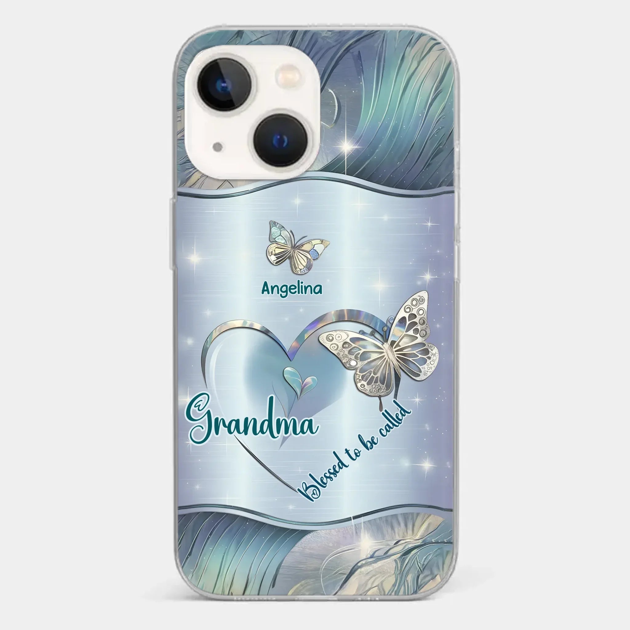 Home Is Where Your Grandma Is - Family Personalized Custom Clear Phone Case - Gift For Mom, Grandma