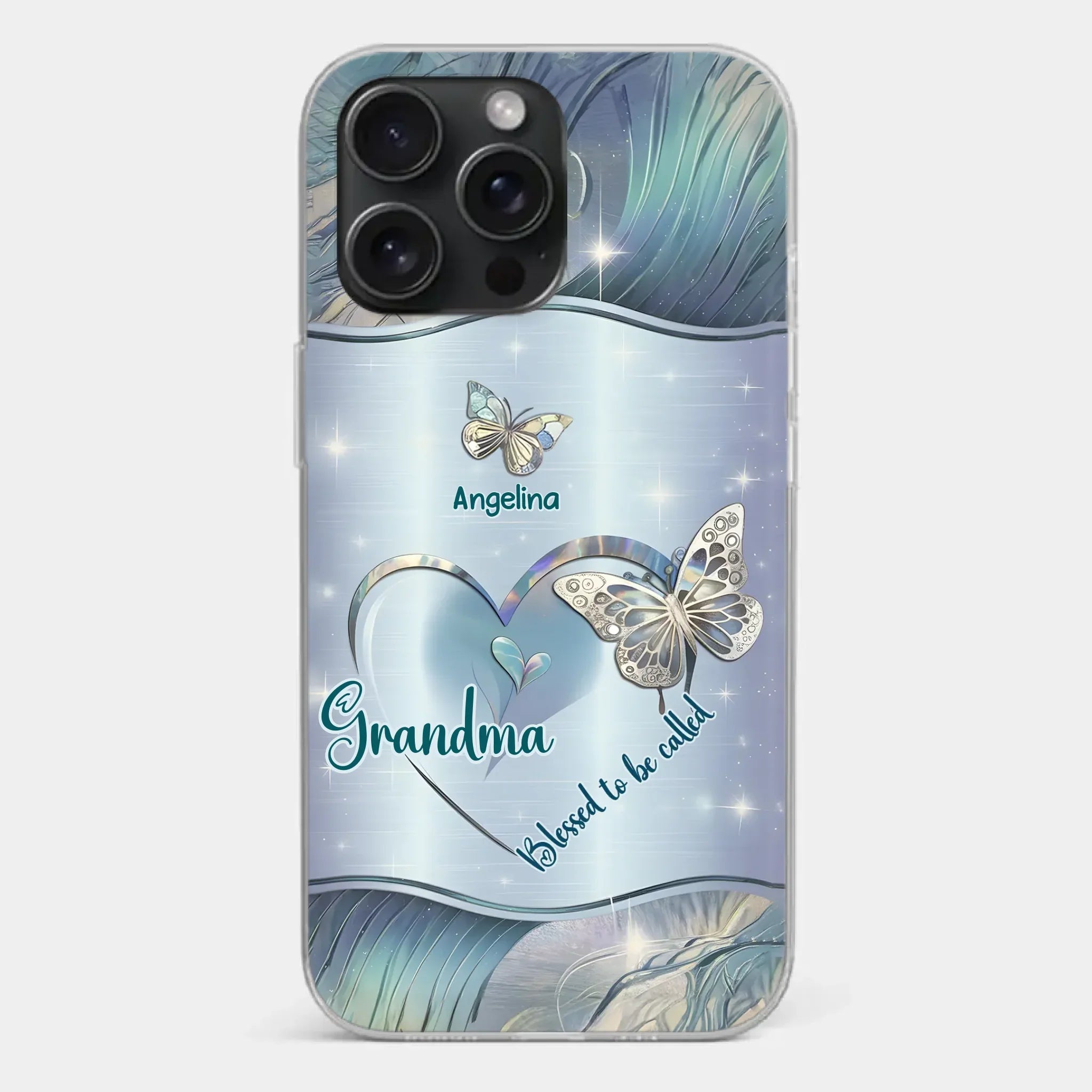 Home Is Where Your Grandma Is - Family Personalized Custom Clear Phone Case - Gift For Mom, Grandma