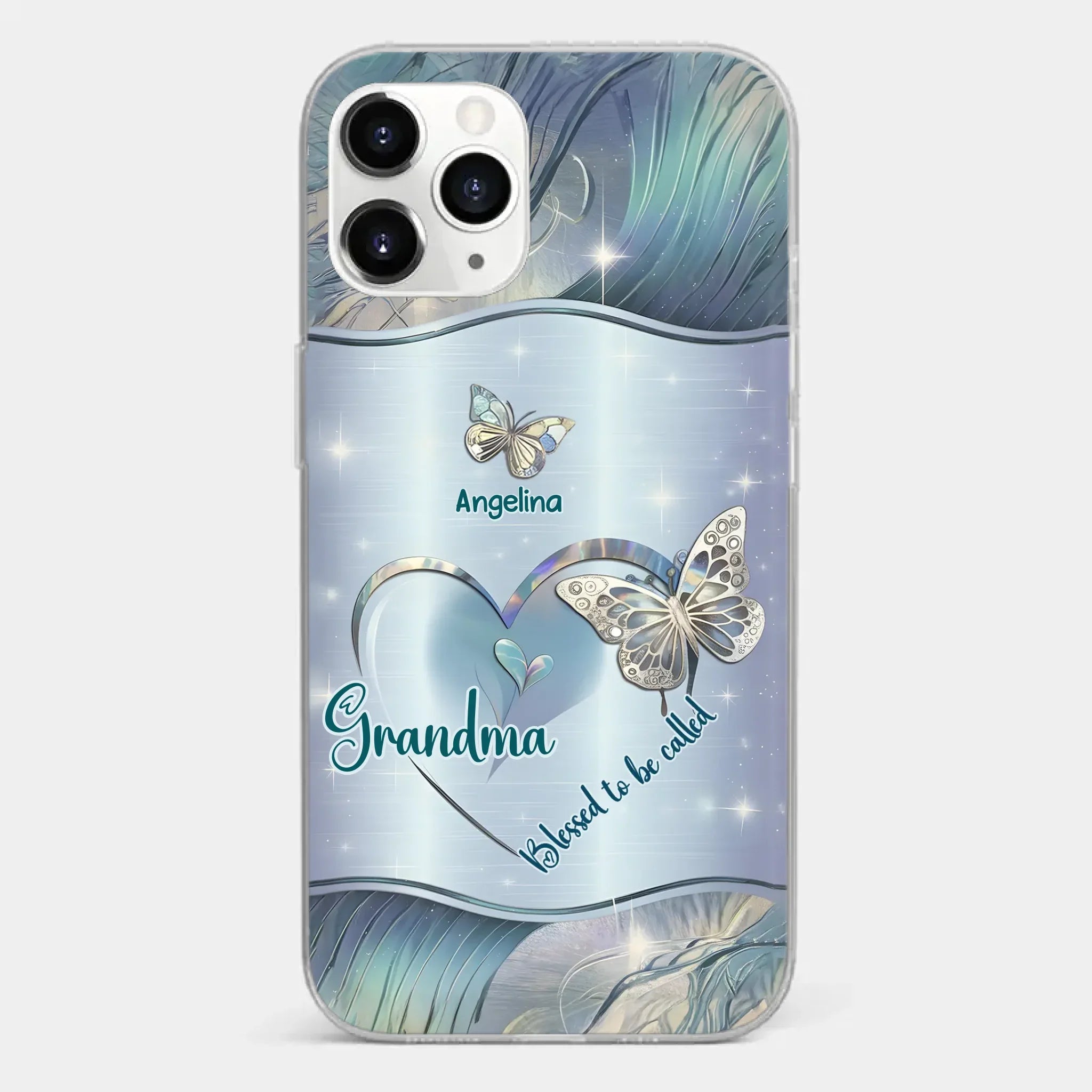 Home Is Where Your Grandma Is - Family Personalized Custom Clear Phone Case - Gift For Mom, Grandma