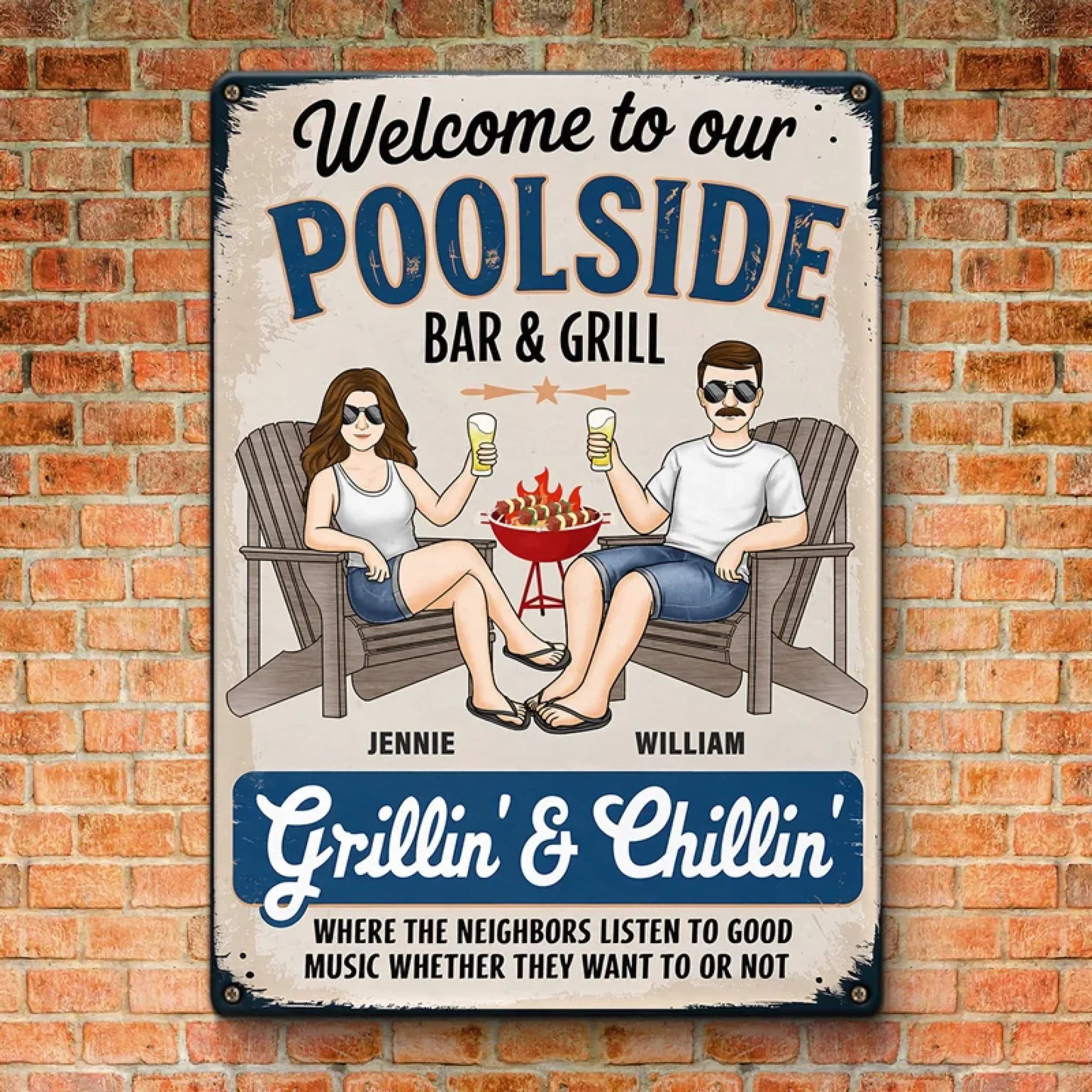 A Little Something To Make Your Space Feel Special - Couple Personalized Custom Home Decor Metal Sign - Gift For Yourself, Husband Wife, Best Friends, Family Members