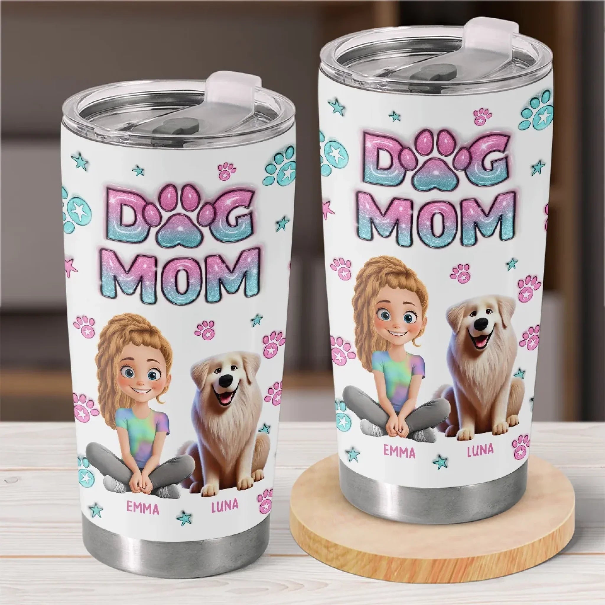 Pets Are Like Family And Their Love Is A Timeless Treasure - Dog & Cat Personalized Custom 3D Inflated Effect Printed Tumbler - Gift For Pet Owners, Pet Lovers