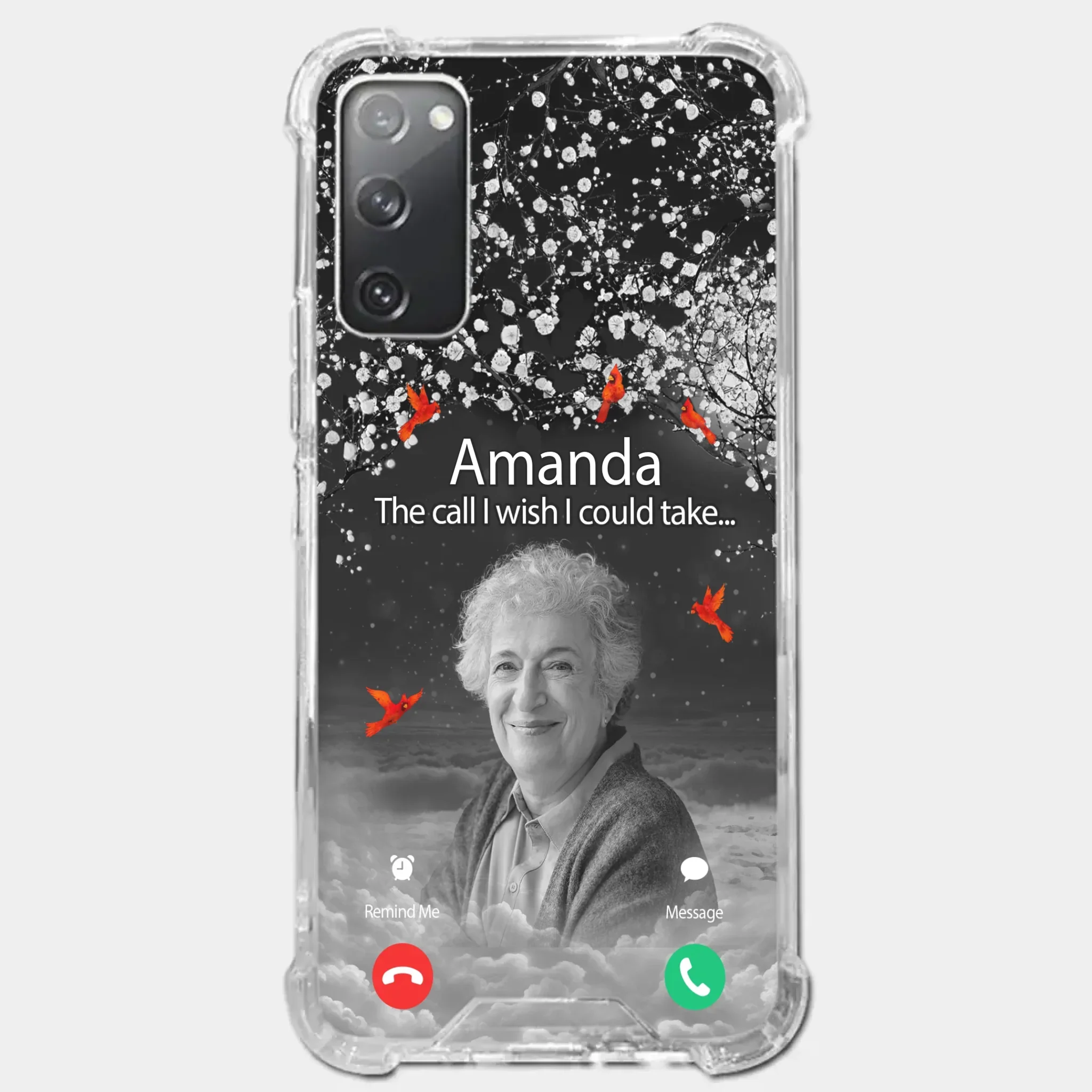 Custom Photo The Call I Wish I Could Take - Memorial Personalized Custom Clear Phone Case - Sympathy Gift For Family Members