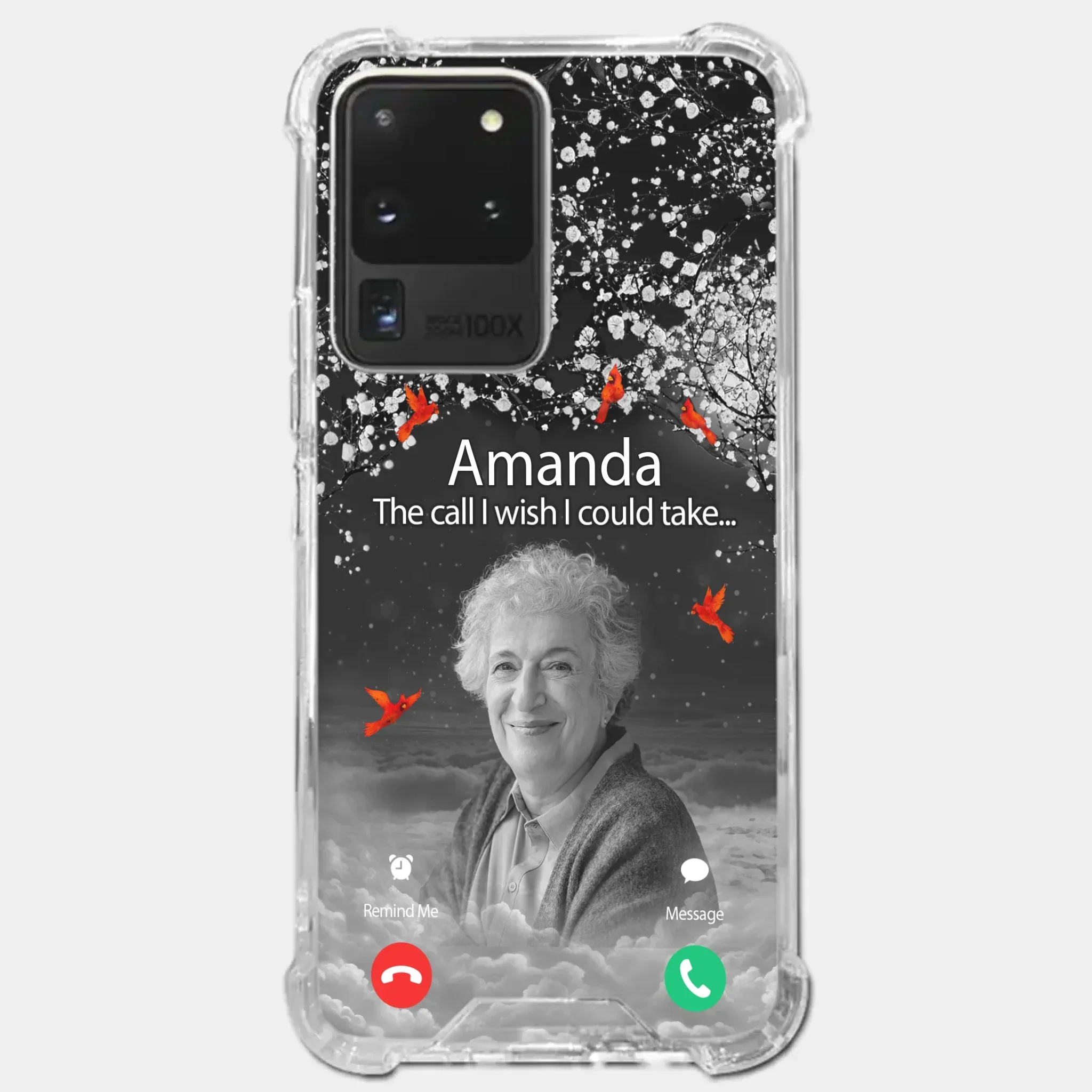 Custom Photo The Call I Wish I Could Take - Memorial Personalized Custom Clear Phone Case - Sympathy Gift For Family Members