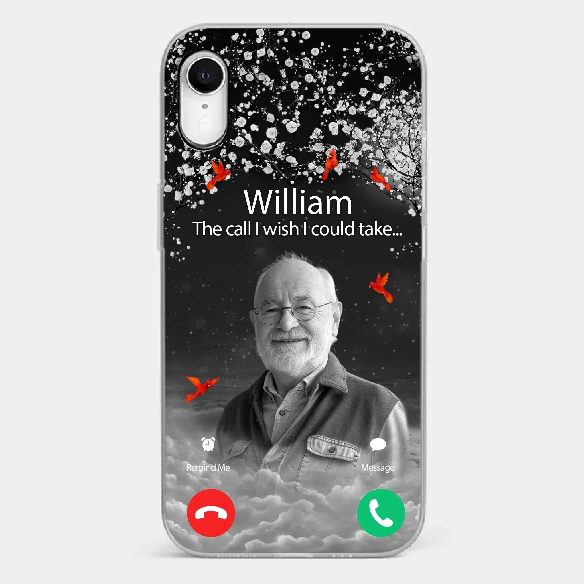 Custom Photo The Call I Wish I Could Take - Memorial Personalized Custom Clear Phone Case - Sympathy Gift For Family Members