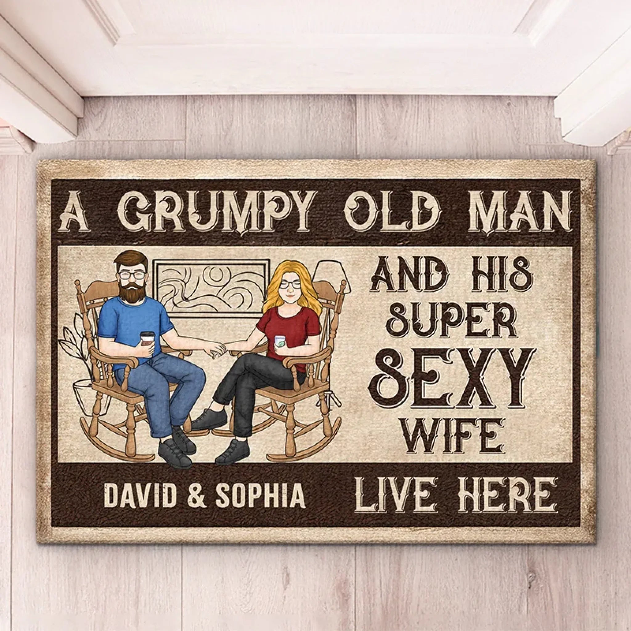 Our Hands Tell A Story Of Endless Love - Couple Personalized Custom Home Decor Decorative Mat - House Warming Gift For Husband Wife, Anniversary
