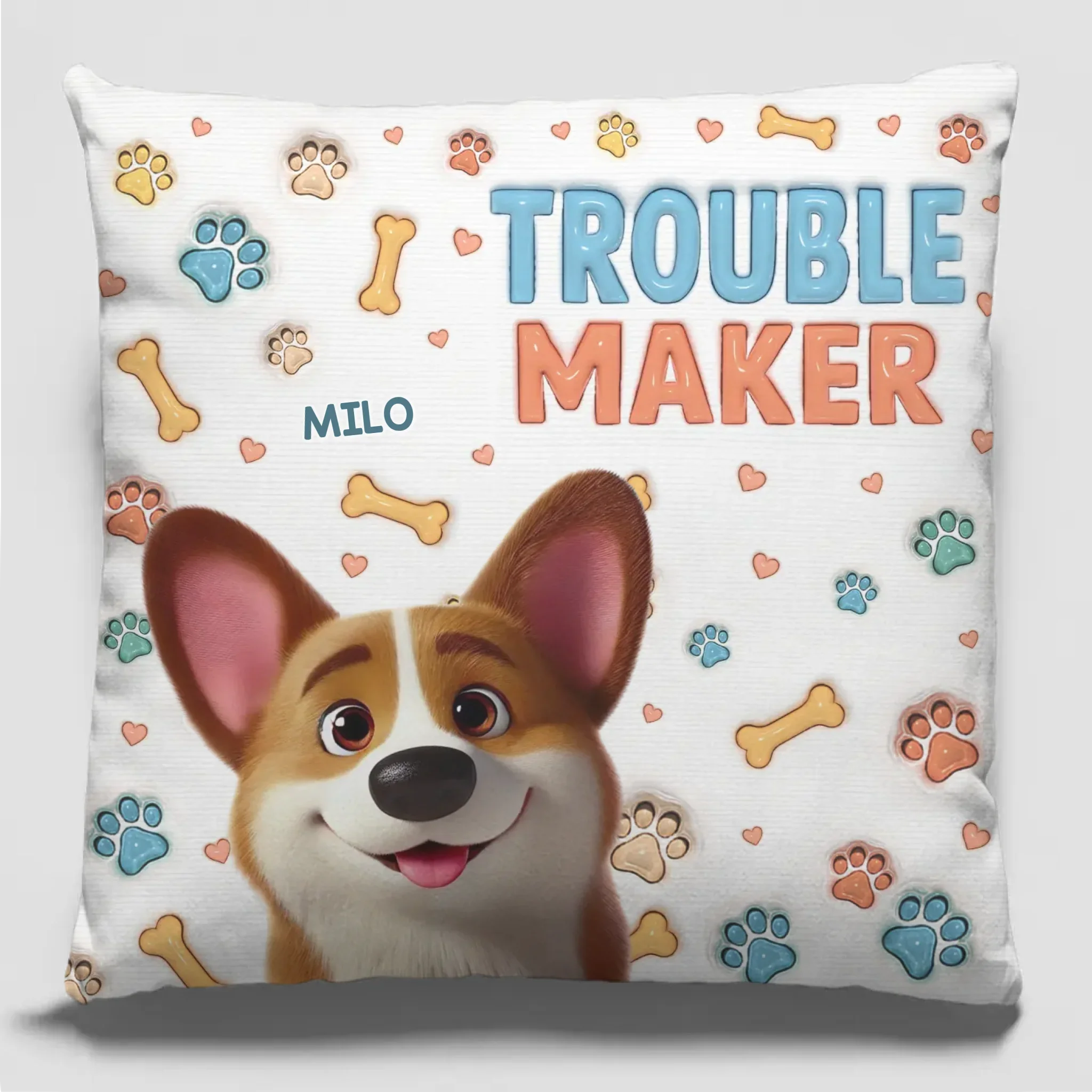 Mess Now, Cuddles Later - Dog & Cat Personalized Custom 3D Inflated Effect Printed Pillow - Gift For Pet Owners, Pet Lovers