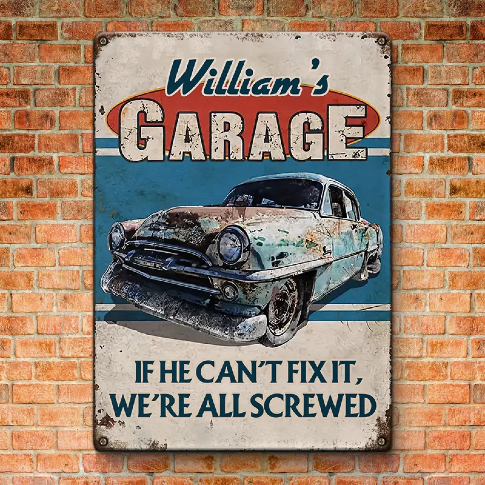A Fun Way To Add Personality To Your Home Sweet Home - Family Personalized Custom Home Decor Metal Sign - House Warming Gift For Yourself, Husband Wife, Best Friends, Family Members