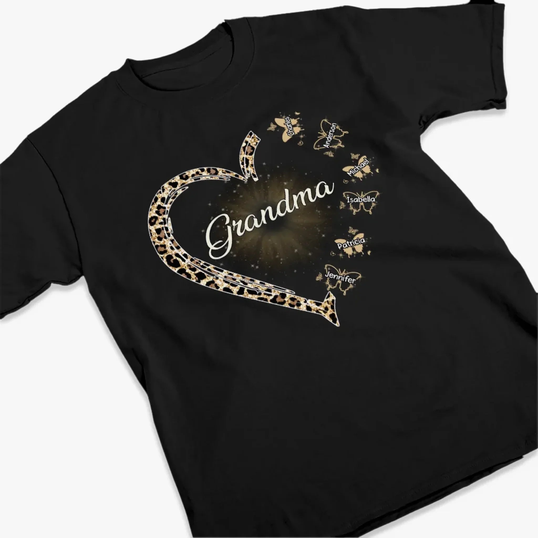 A Grandmother’s Heart Is A Home Where Love Never Fades - Family Personalized Custom Unisex T-shirt, Premium T-shirt, Hoodie - Gift For Mom, Grandma