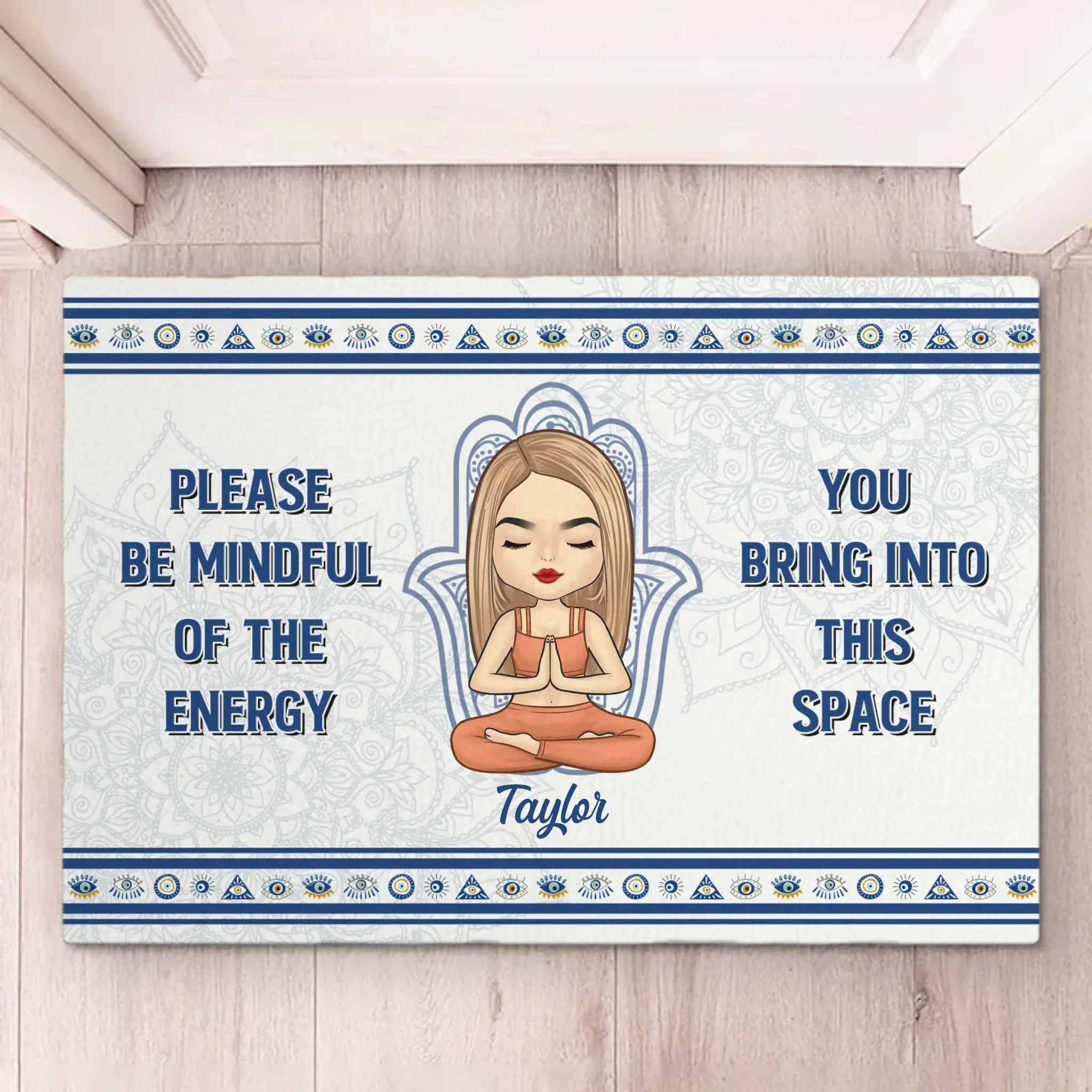 Find Your Balance, Find Yourself - Yoga Personalized Custom Home Decor Decorative Mat - House Warming Gift For Yoga Lovers