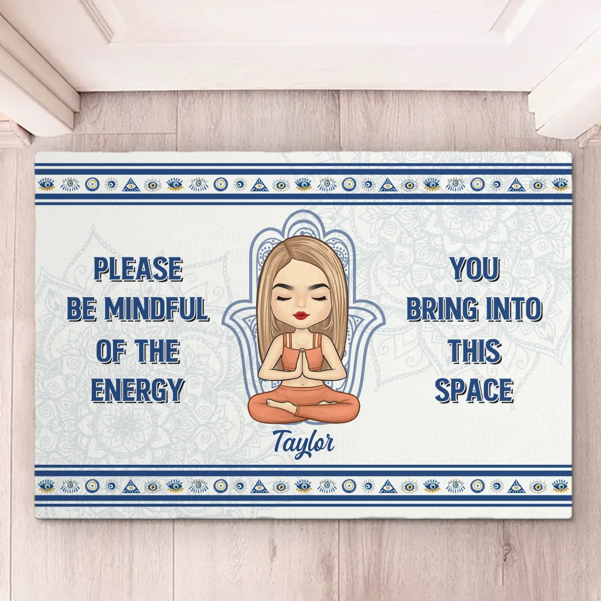 Find Your Balance, Find Yourself - Yoga Personalized Custom Home Decor Decorative Mat - House Warming Gift For Yoga Lovers