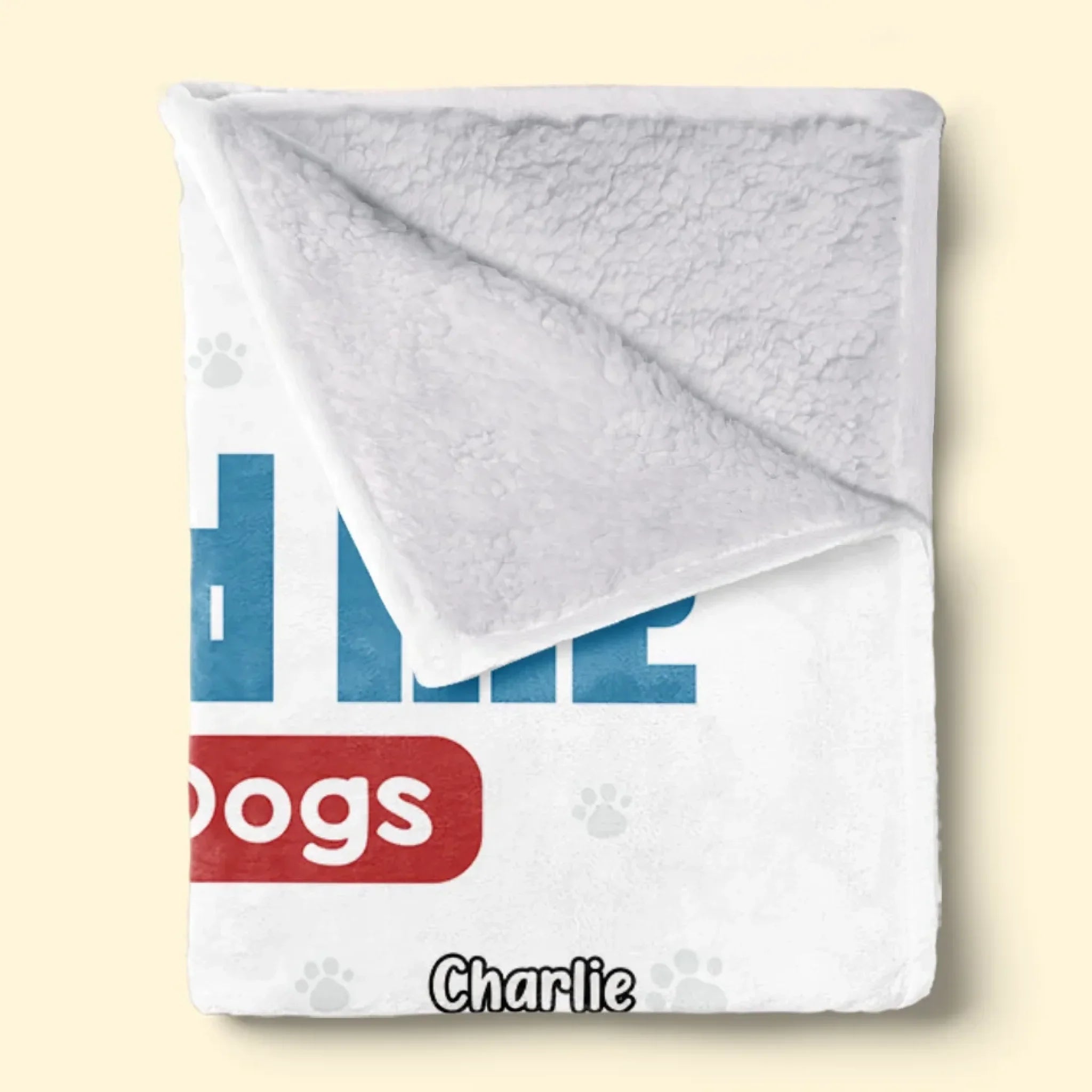 Just Us And The Paws We Love - Dog Personalized Custom Blanket - Gift For Pet Owners, Pet Lovers