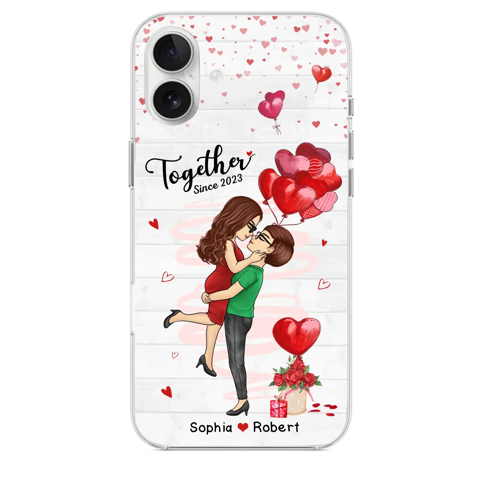 My Love For You Is Endless - Couple Personalized Custom Clear Phone Case - Gift For Husband Wife, Anniversary