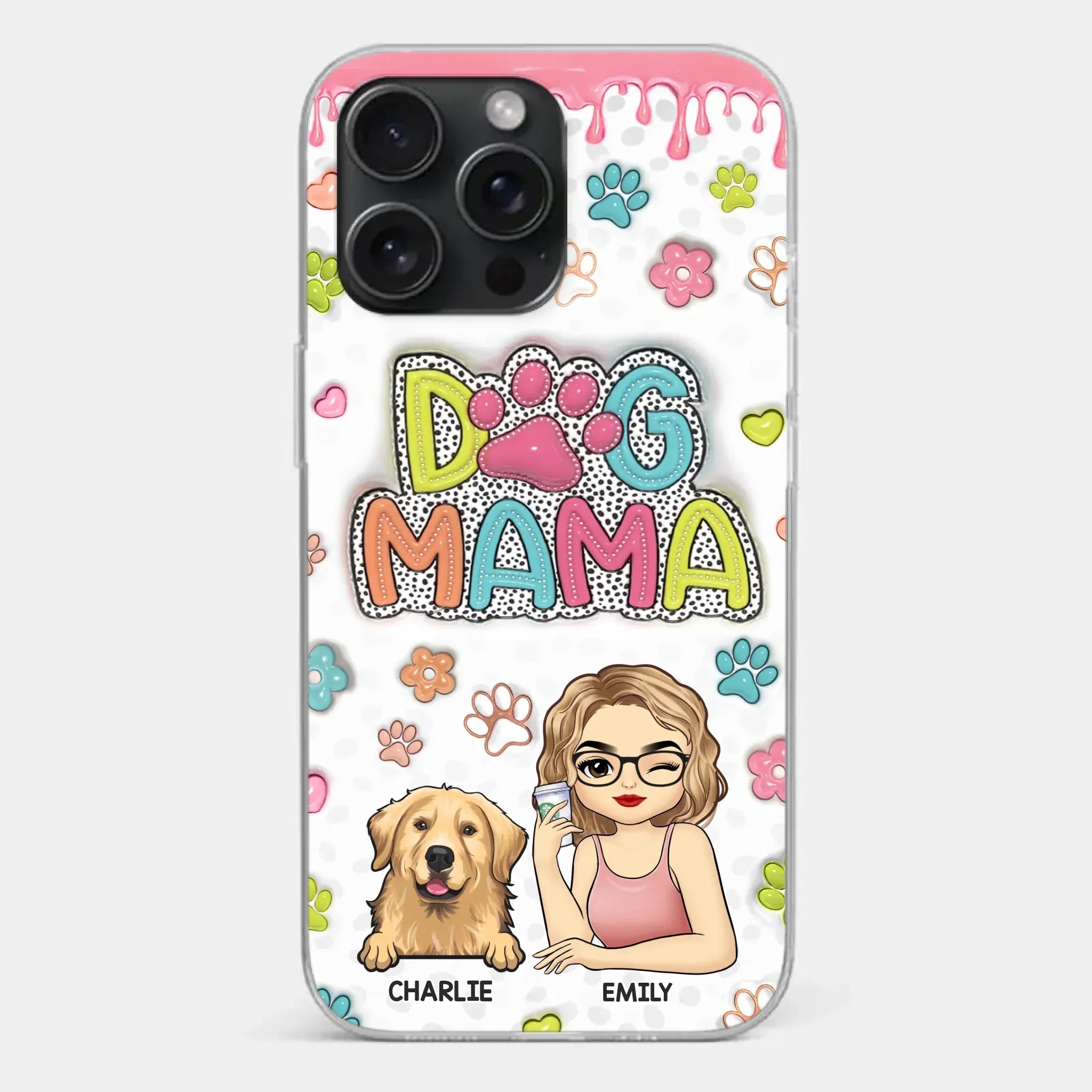 My Fur Babies Have Paws And Tails - Dog & Cat Personalized Custom 3D Inflated Effect Printed Clear Phone Case - Christmas Gift For Pet Owners, Pet Lovers