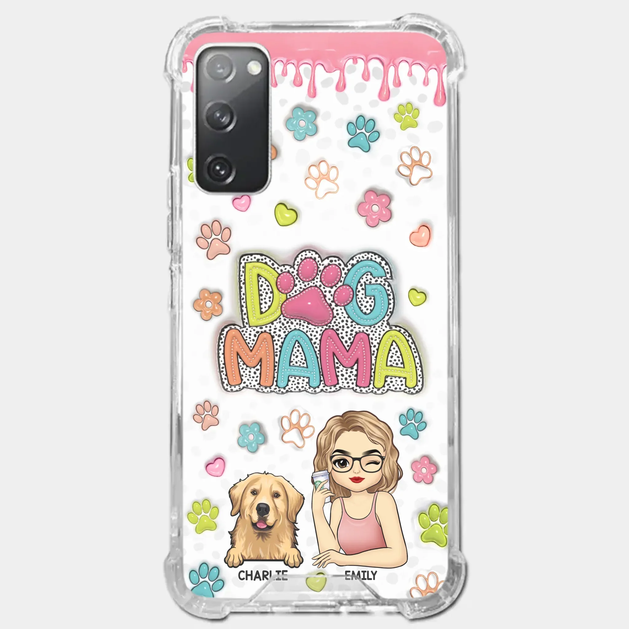 My Fur Babies Have Paws And Tails - Dog & Cat Personalized Custom 3D Inflated Effect Printed Clear Phone Case - Christmas Gift For Pet Owners, Pet Lovers