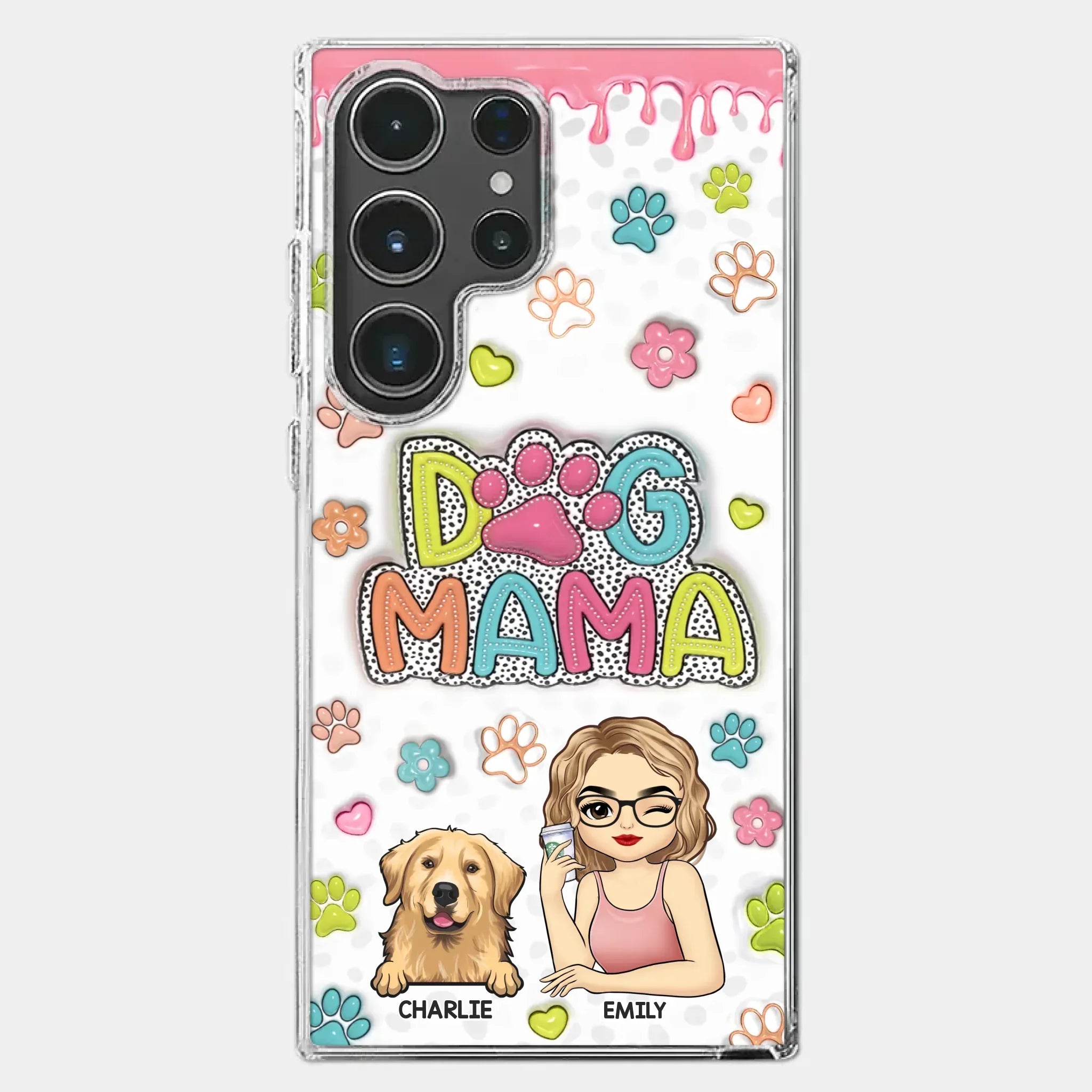 My Fur Babies Have Paws And Tails - Dog & Cat Personalized Custom 3D Inflated Effect Printed Clear Phone Case - Christmas Gift For Pet Owners, Pet Lovers