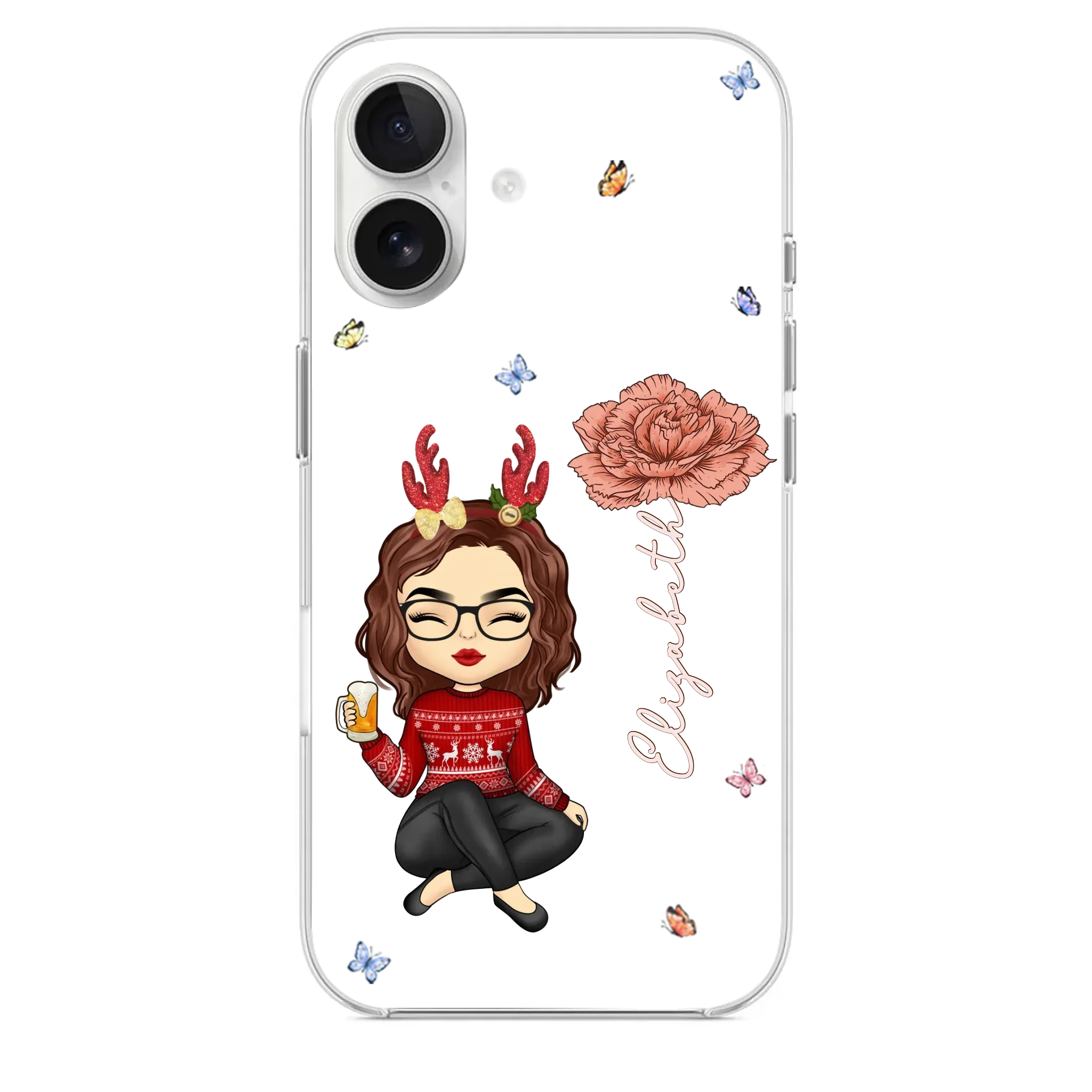 You Always Know How To Make Me Smile - Bestie Personalized Custom Clear Phone Case - Christmas Gift For Best Friends, BFF, Sisters