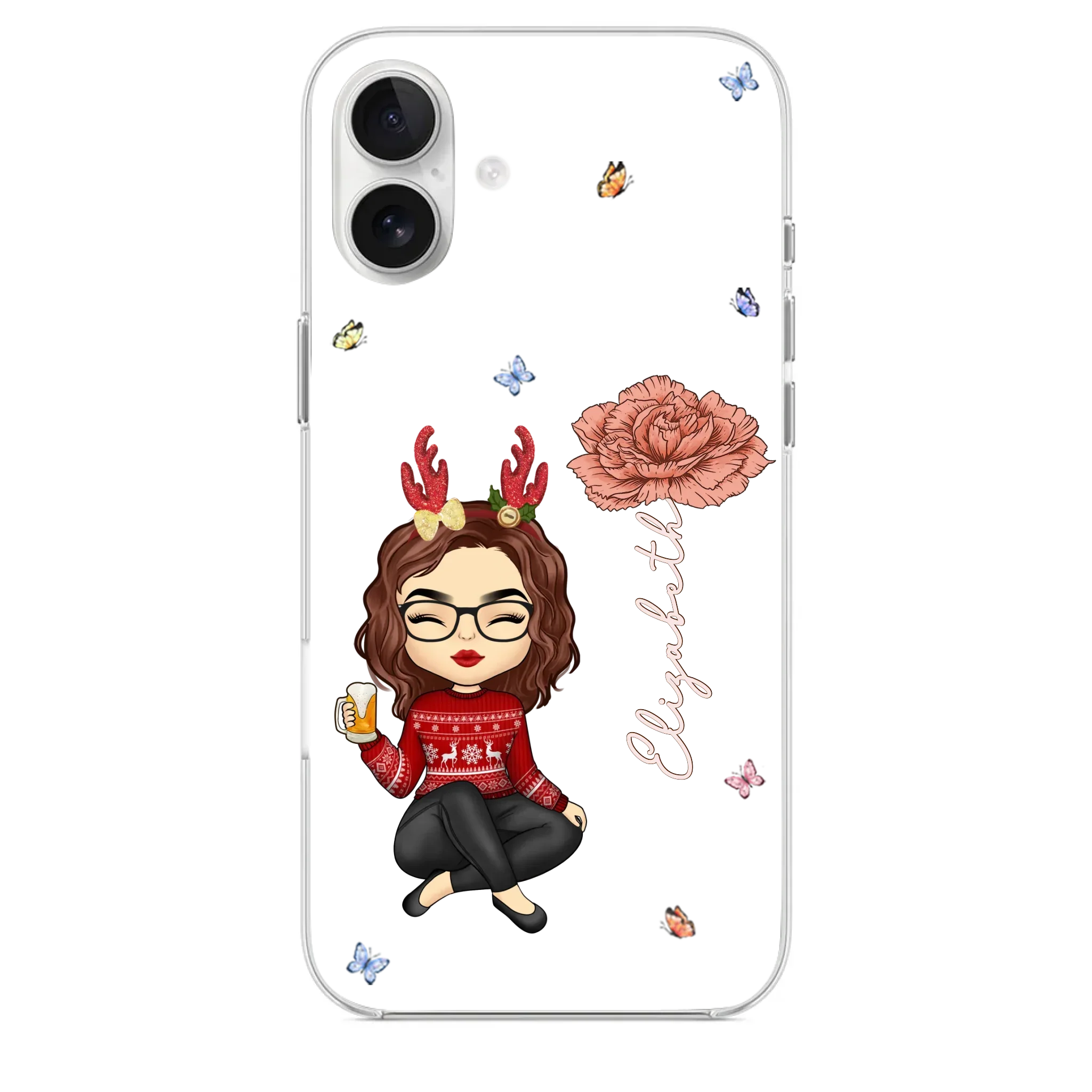 You Always Know How To Make Me Smile - Bestie Personalized Custom Clear Phone Case - Christmas Gift For Best Friends, BFF, Sisters