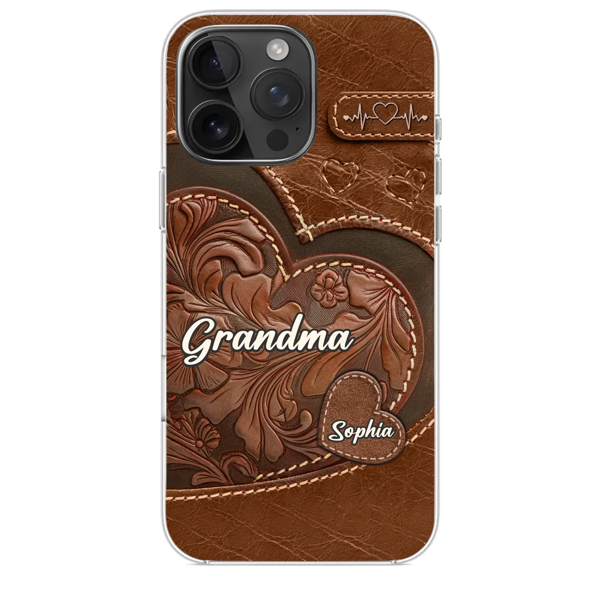 A Sweet Gift That Says You Care - Family Personalized Custom Clear Phone Case - Gift For Mom, Grandma