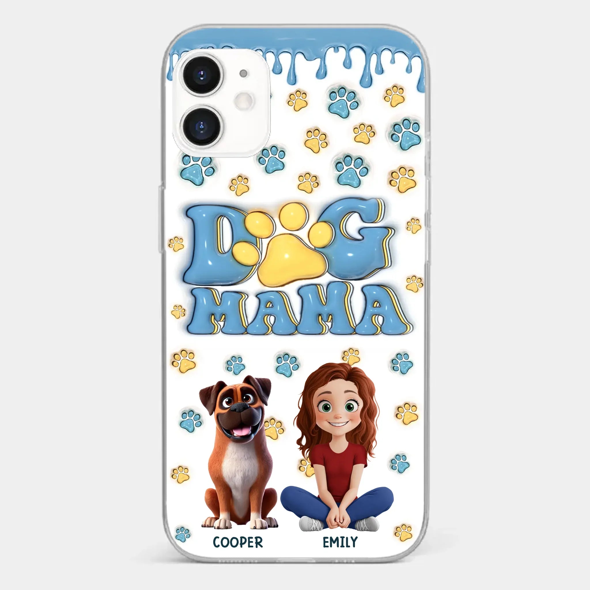 Fur Mom Vibes Only - Dog Personalized Custom Clear Phone Case - Gift For Pet Owners, Pet Lovers