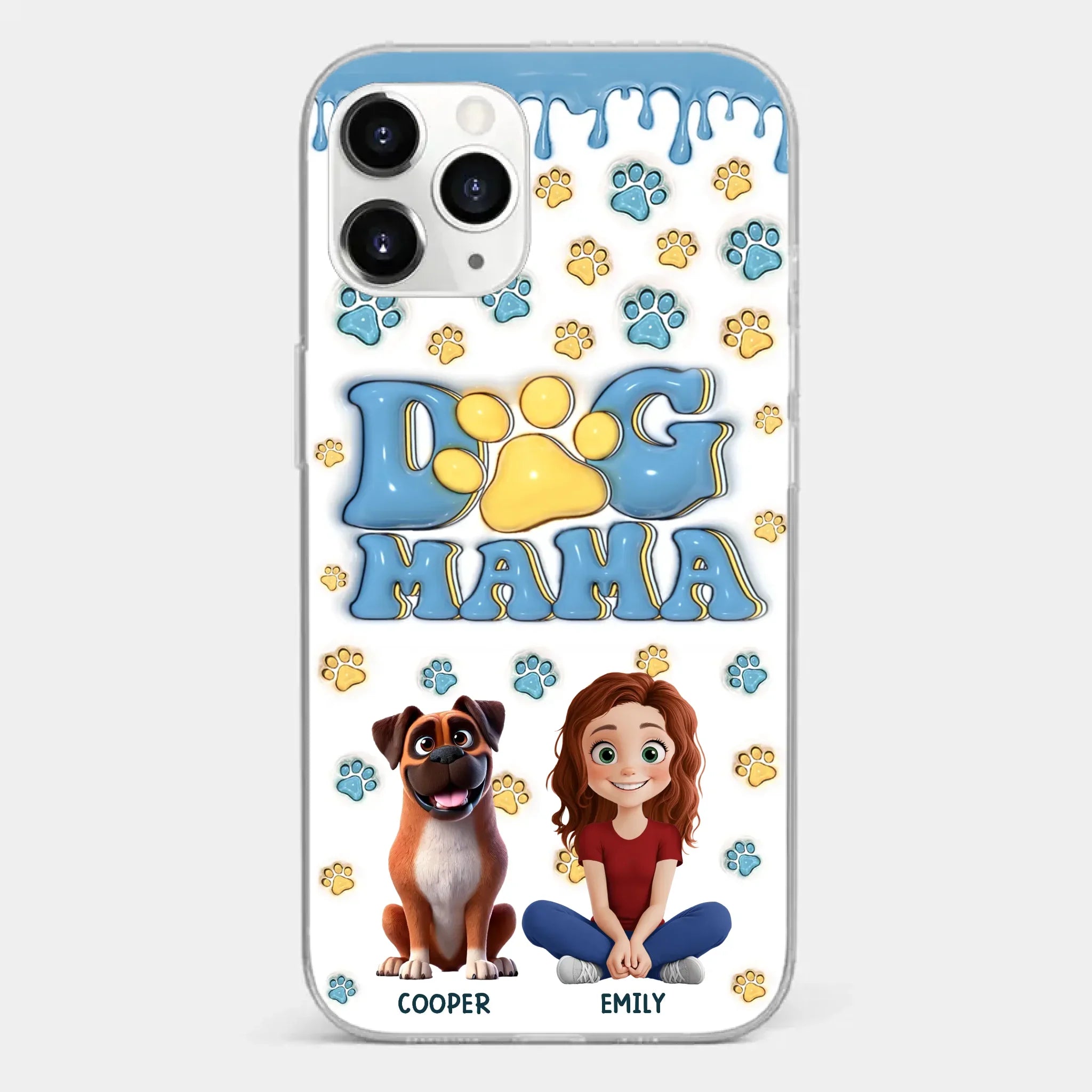 Fur Mom Vibes Only - Dog Personalized Custom Clear Phone Case - Gift For Pet Owners, Pet Lovers