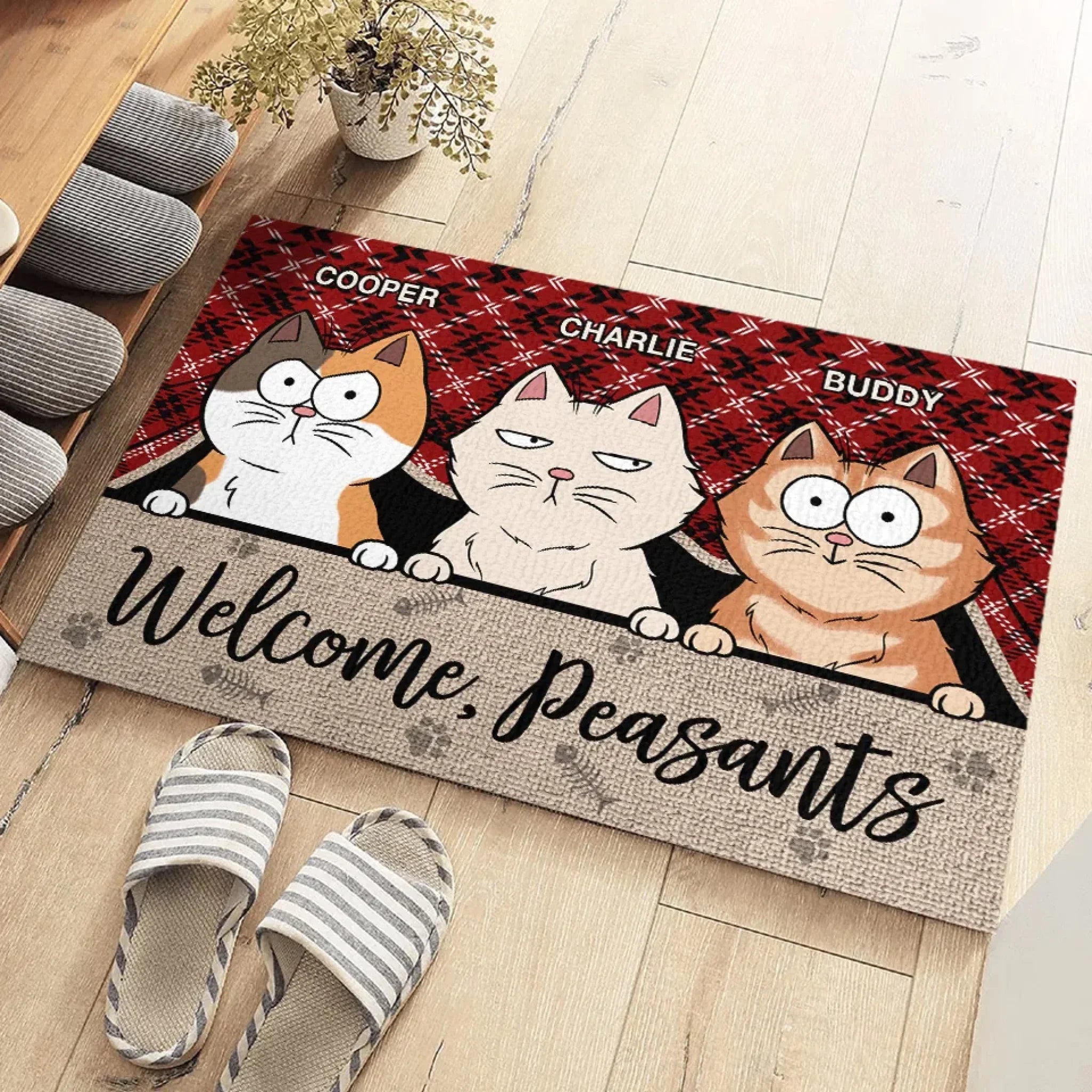 The Best Therapist Has Fur And Four Legs - Cat Personalized Custom Home Decor Decorative Mat - House Warming Gift For Pet Owners, Pet Lovers