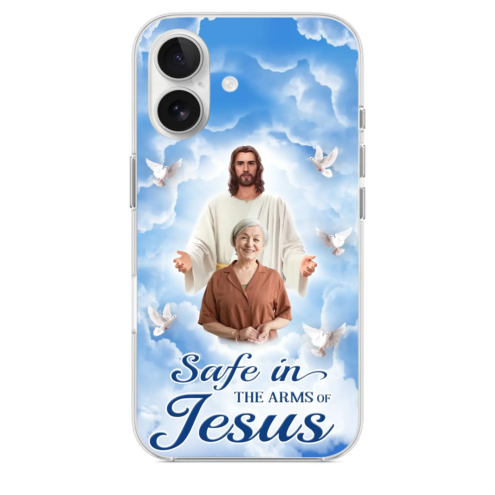 Custom Photo Beautiful As A Bright Shining Star - Memorial Personalized Custom Clear Phone Case - Sympathy Gift For Family Members