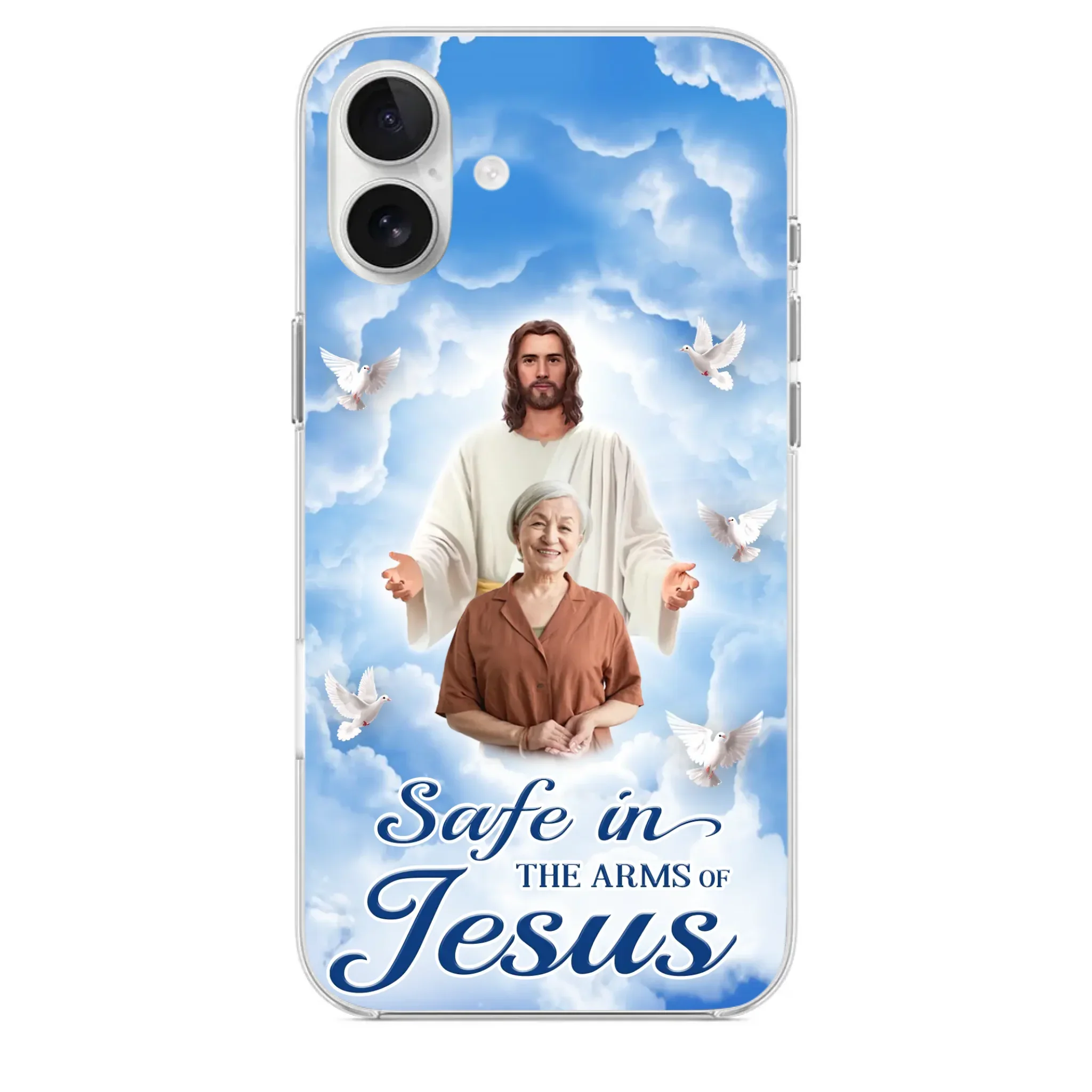 Custom Photo Beautiful As A Bright Shining Star - Memorial Personalized Custom Clear Phone Case - Sympathy Gift For Family Members