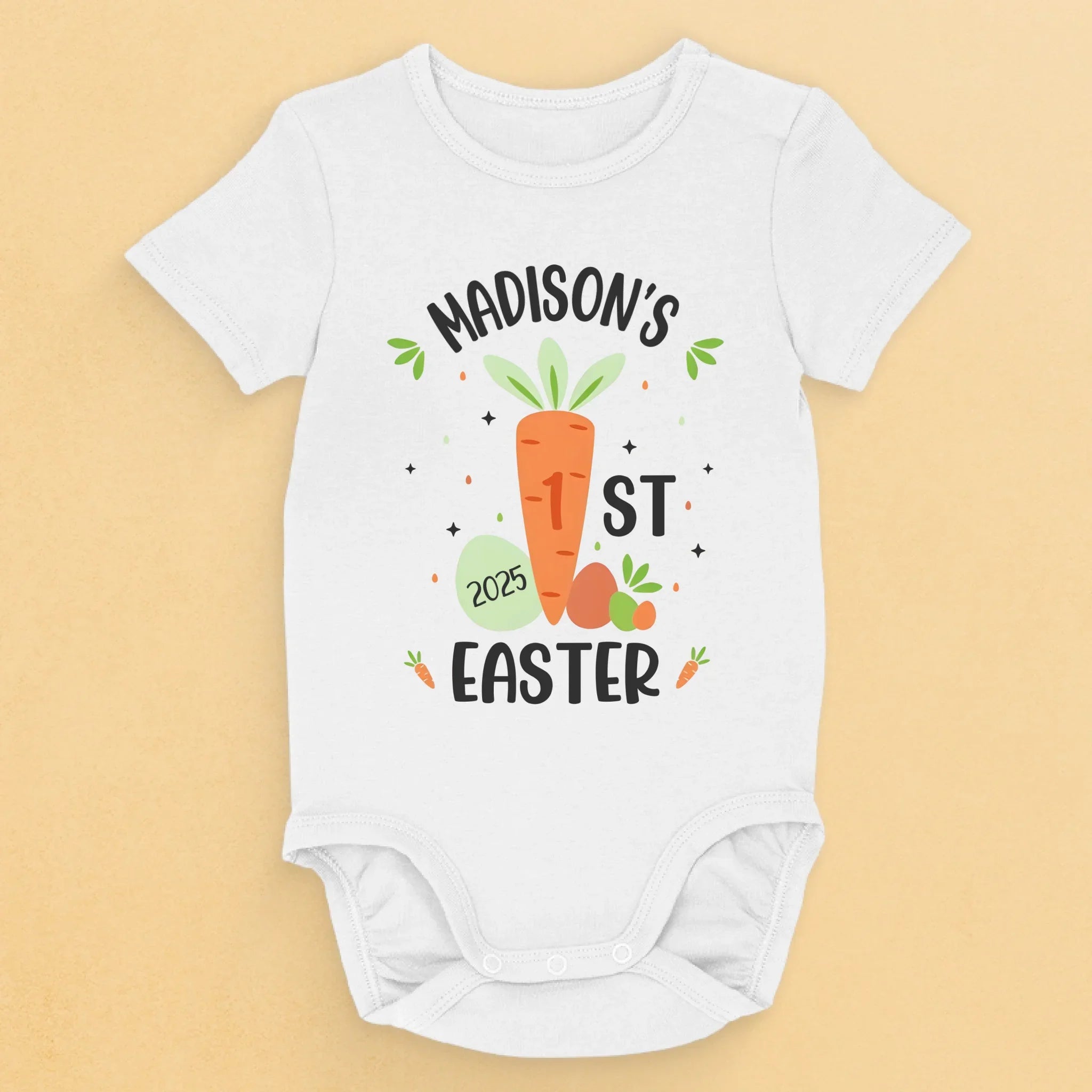 My First Easter Adventure - Family Personalized Custom Baby Onesie - Easter Gift For Baby Kids, Newborn Baby