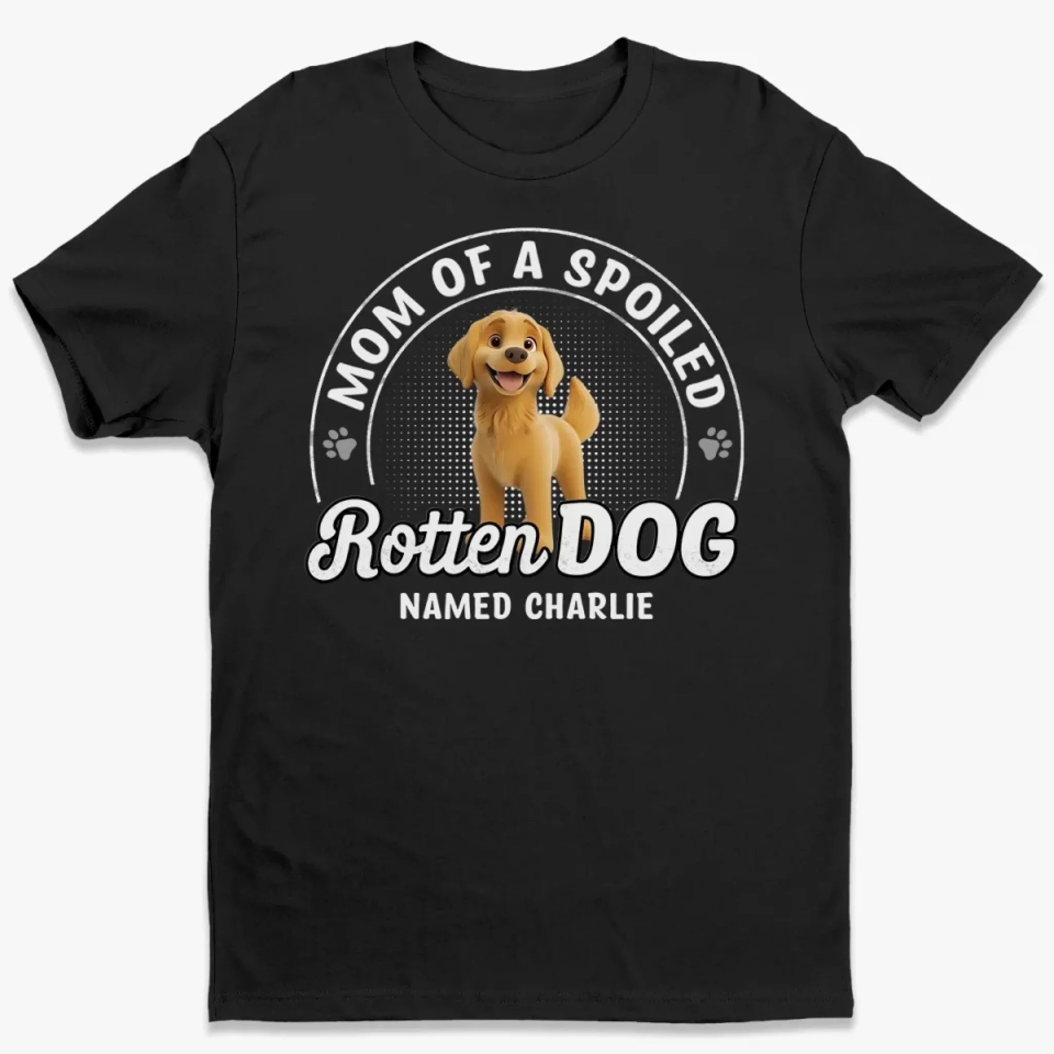 Living The Spoiled Dog Mom Life - Dog Personalized Custom Unisex T-shirt, Premium T-shirt, Hoodie - Gift For Pet Owners, Pet Lovers