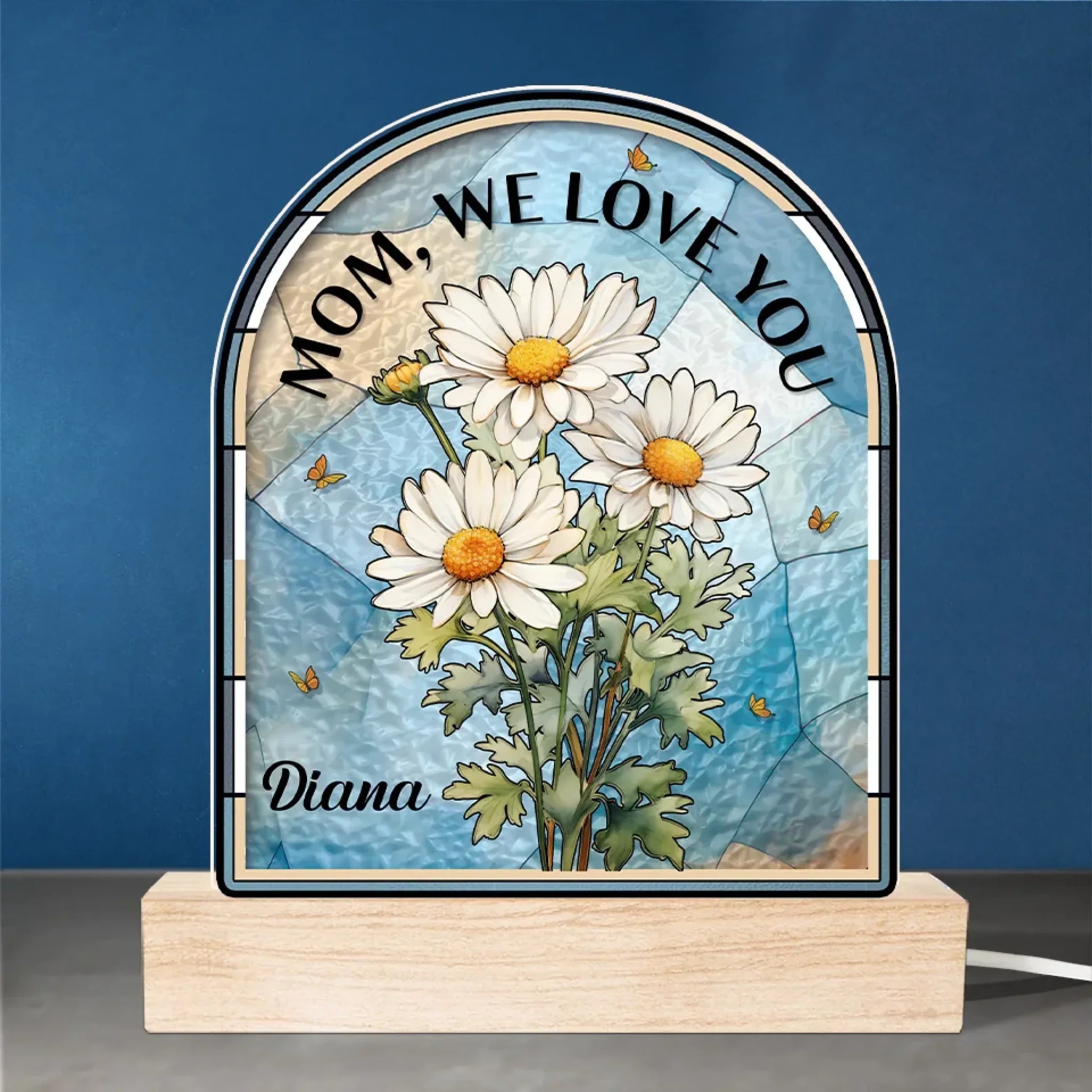 A Mother’s Love Is The Greatest Gift - Family Personalized Custom Shaped 3D LED Light - Mother's Day, Gift For Mom