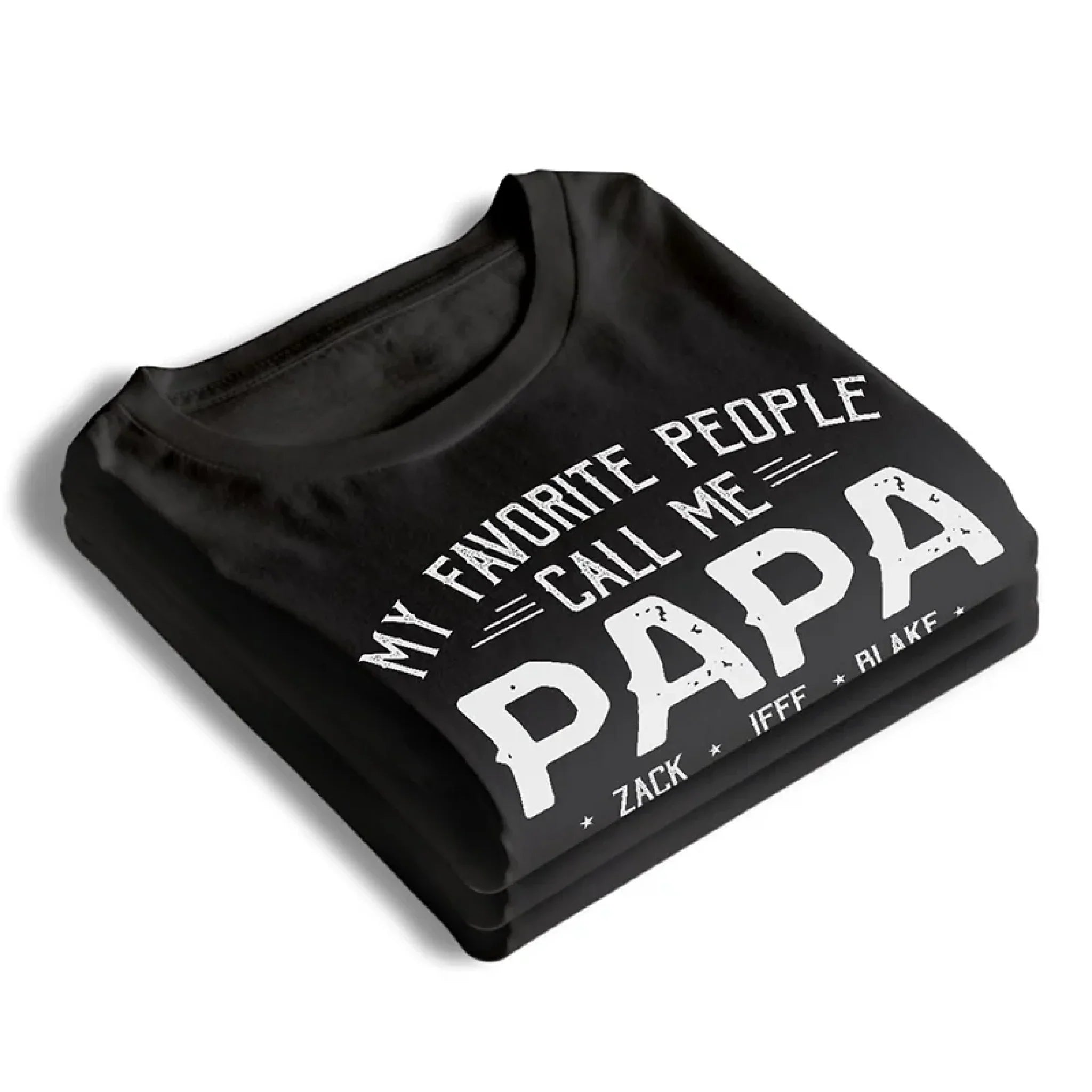 Being Papa Is My Greatest Blessing - Family Personalized Custom Unisex T-Shirt, Premium T-shirt, Hoodie - Father's Day Gift For Dad, Grandpa