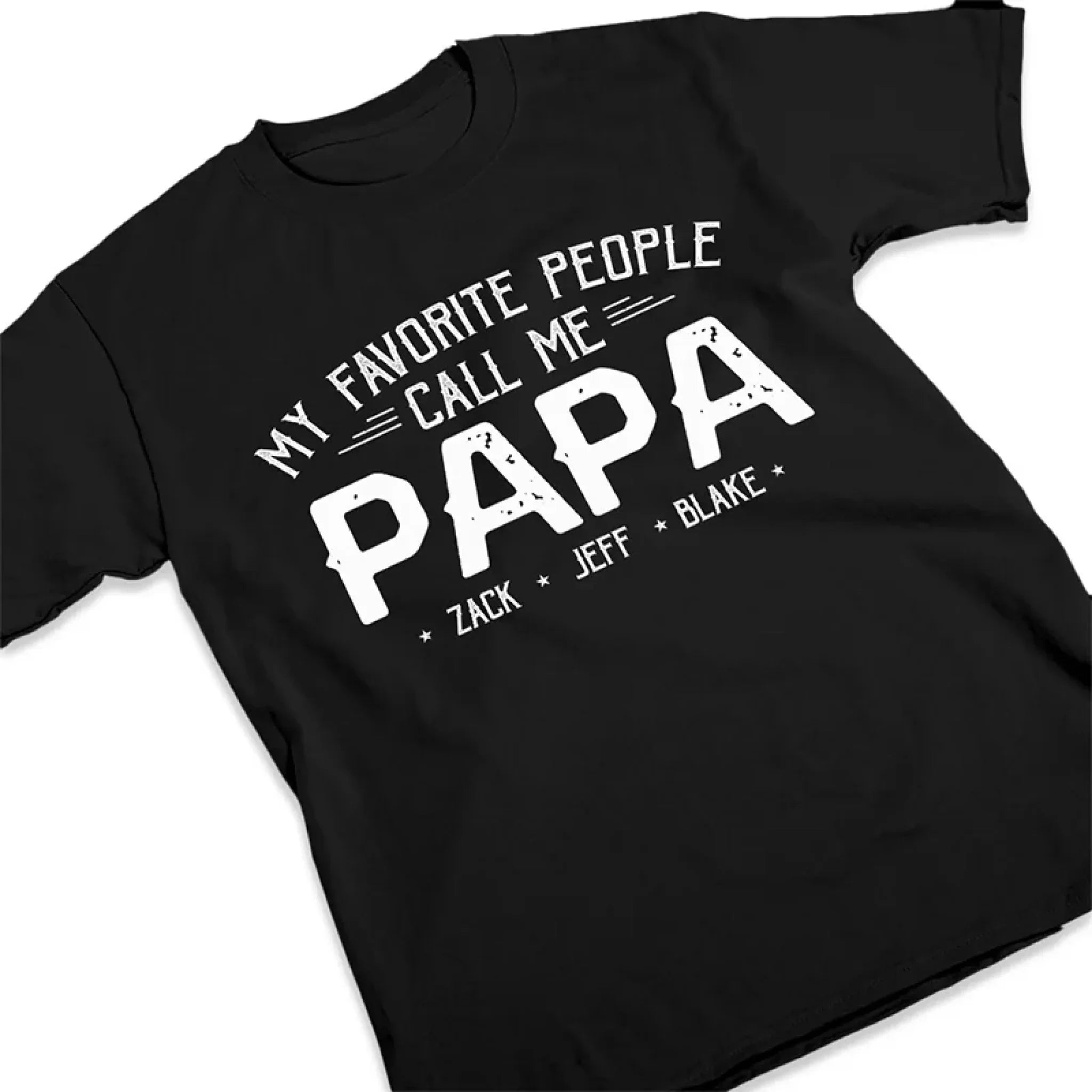 Being Papa Is My Greatest Blessing - Family Personalized Custom Unisex T-Shirt, Premium T-shirt, Hoodie - Father's Day Gift For Dad, Grandpa