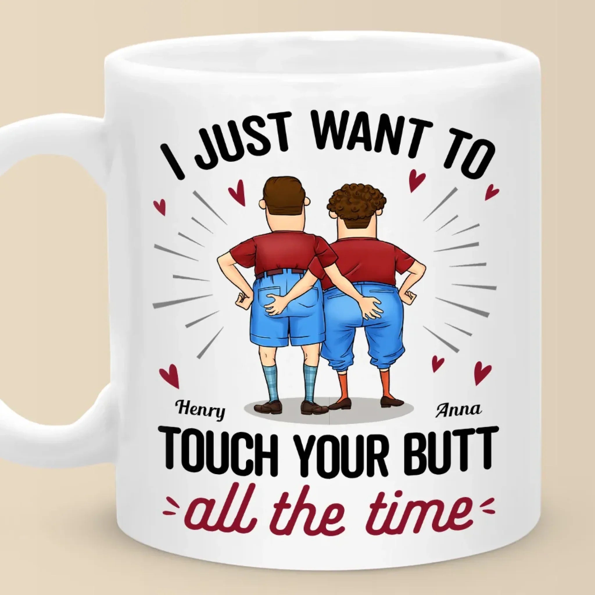 You’re The Best Part Of My Every Day - Couple Personalized Custom Mug - Gift For Husband Wife, Anniversary