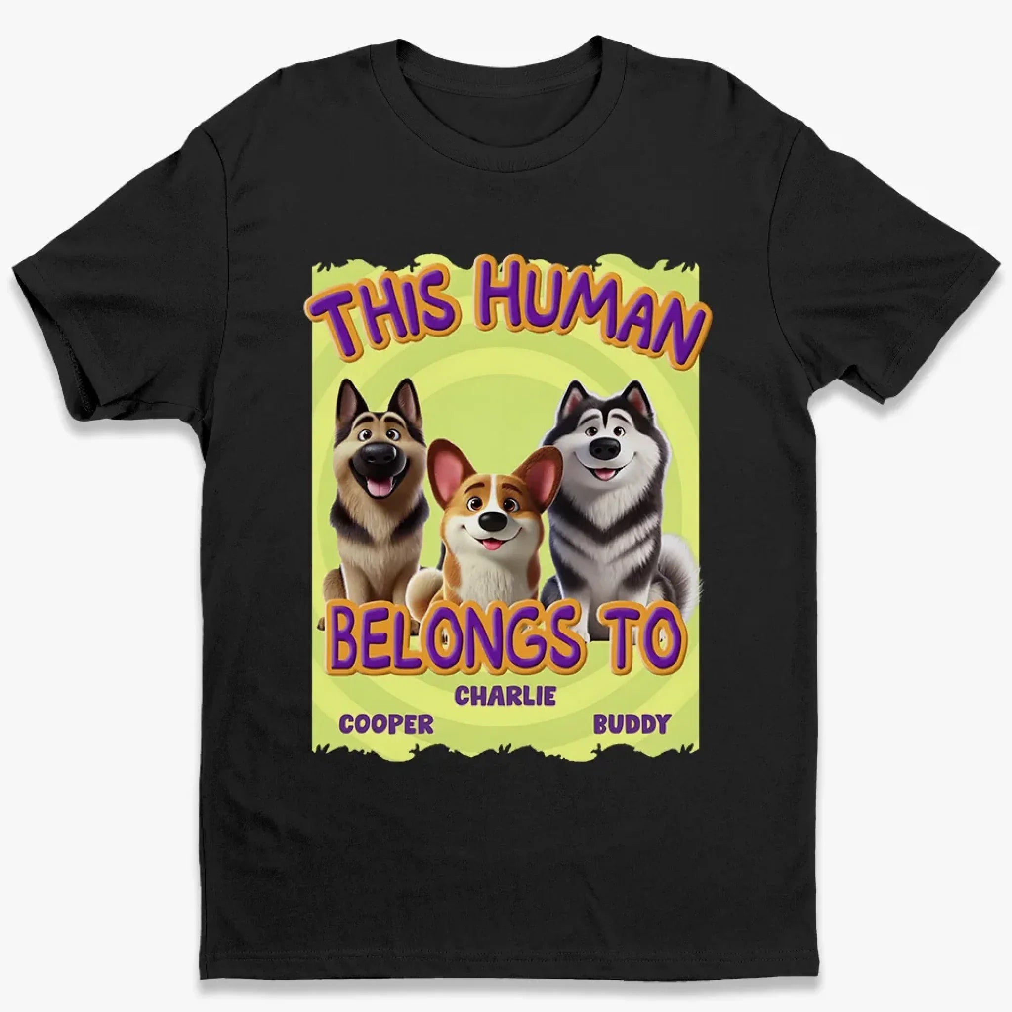 Happiness Starts With A Wag - Dog Personalized Custom Unisex T-shirt, Premium T-shirt, Hoodie - Gift For Pet Owners, Pet Lovers